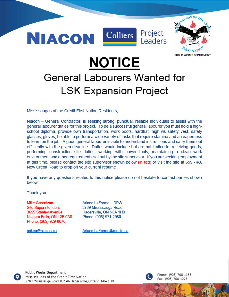 General Labourers Wanted for LSK Expansion Project