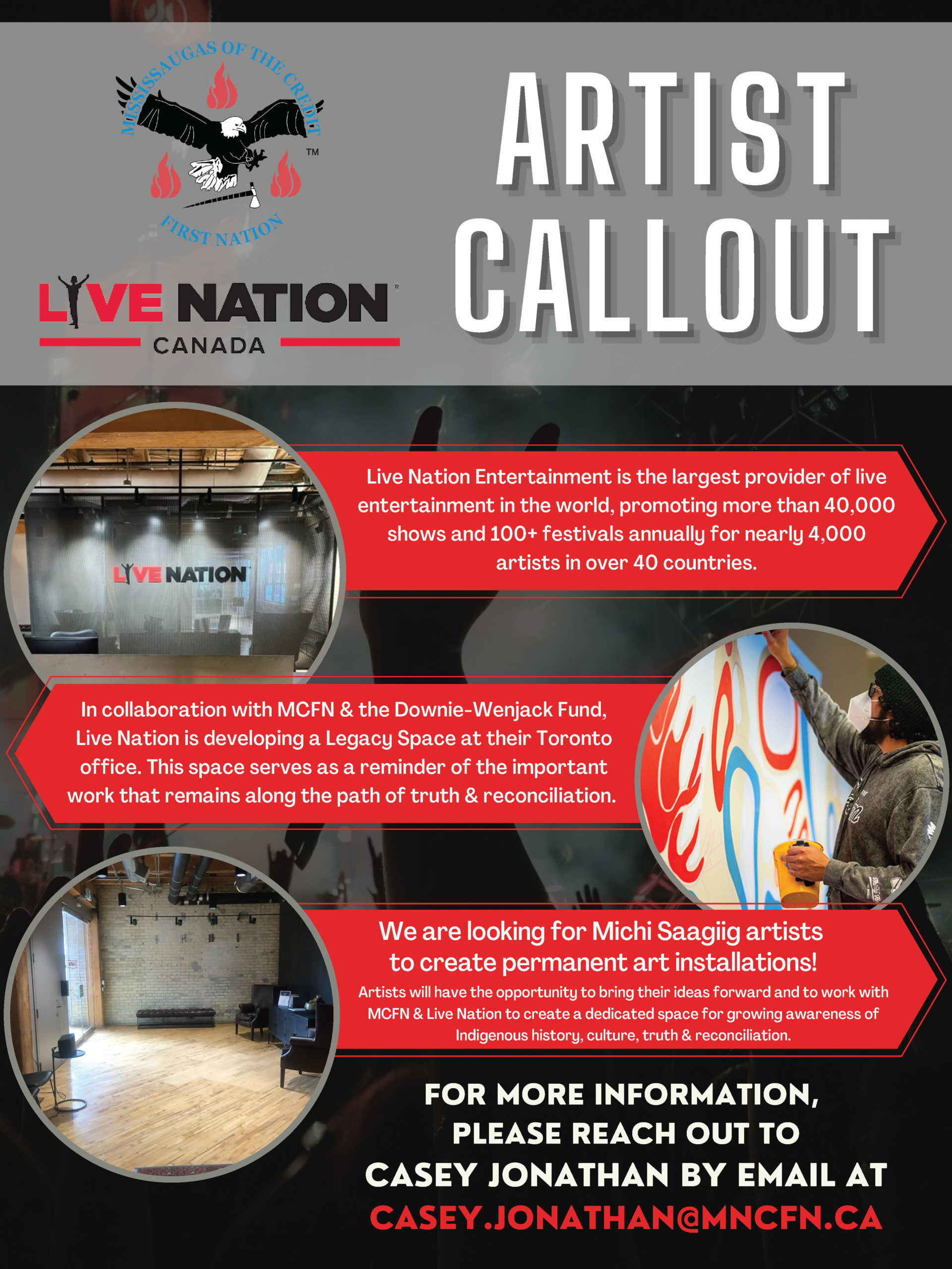 Live Nation Legacy Space Artist Callout