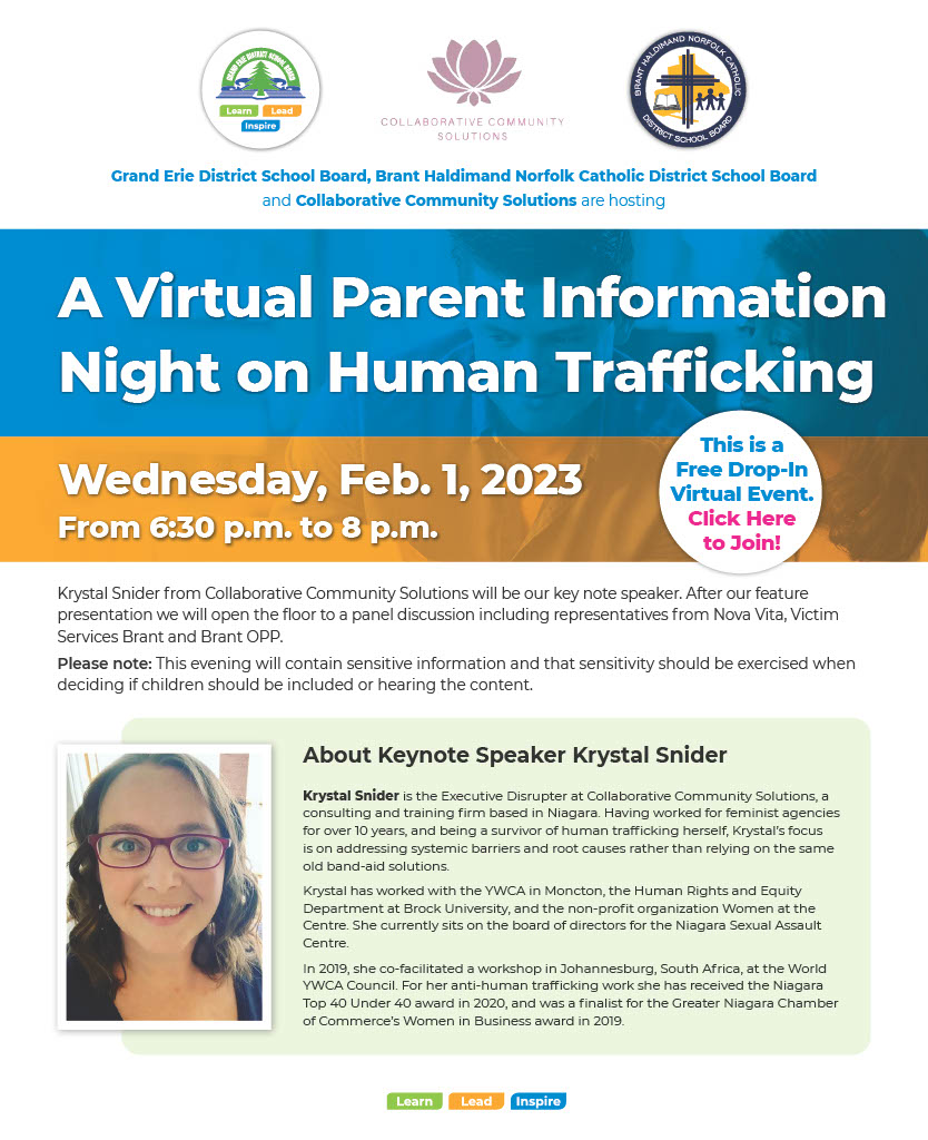 Human Trafficking Parent Information Night