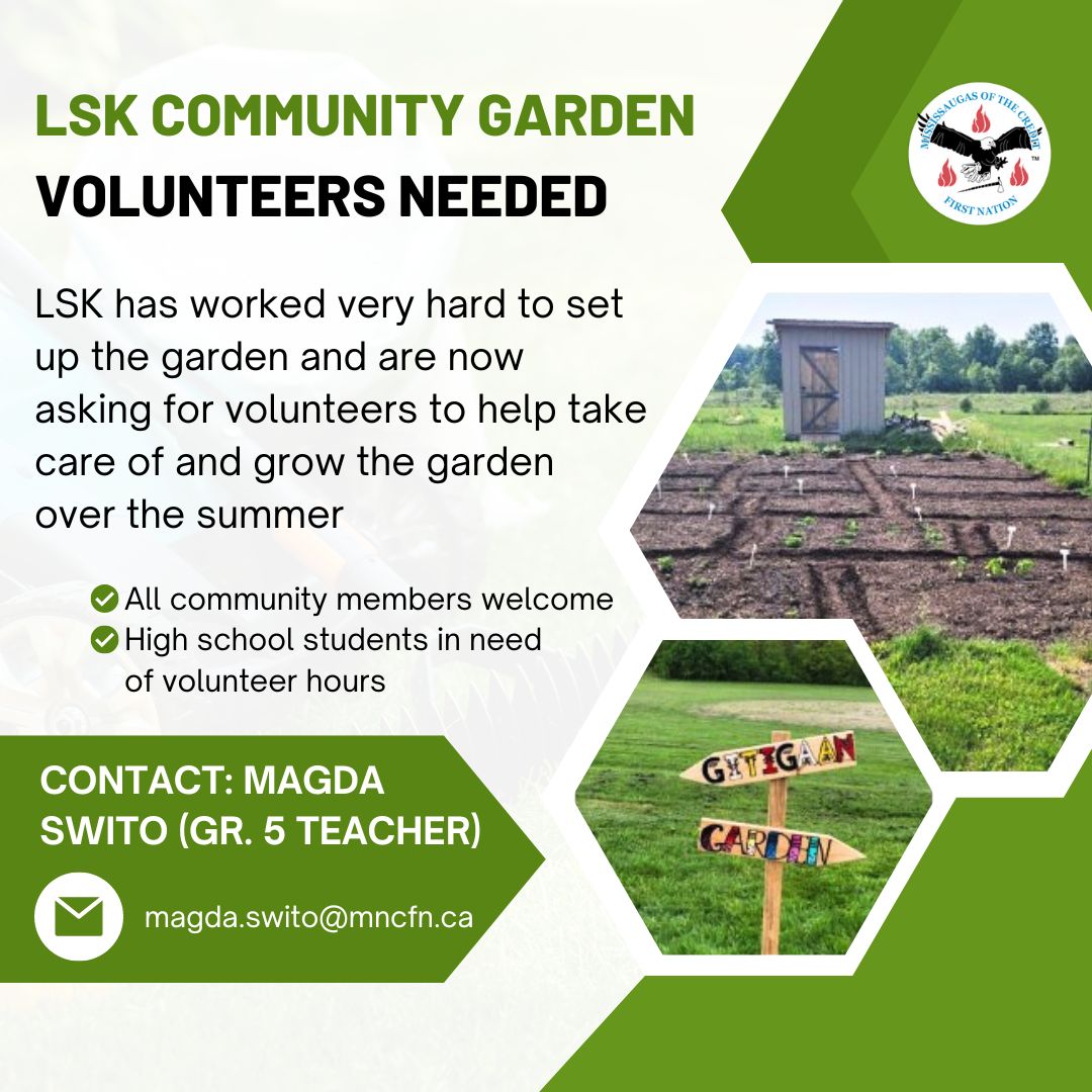 LSK needs volunteers for the community garden