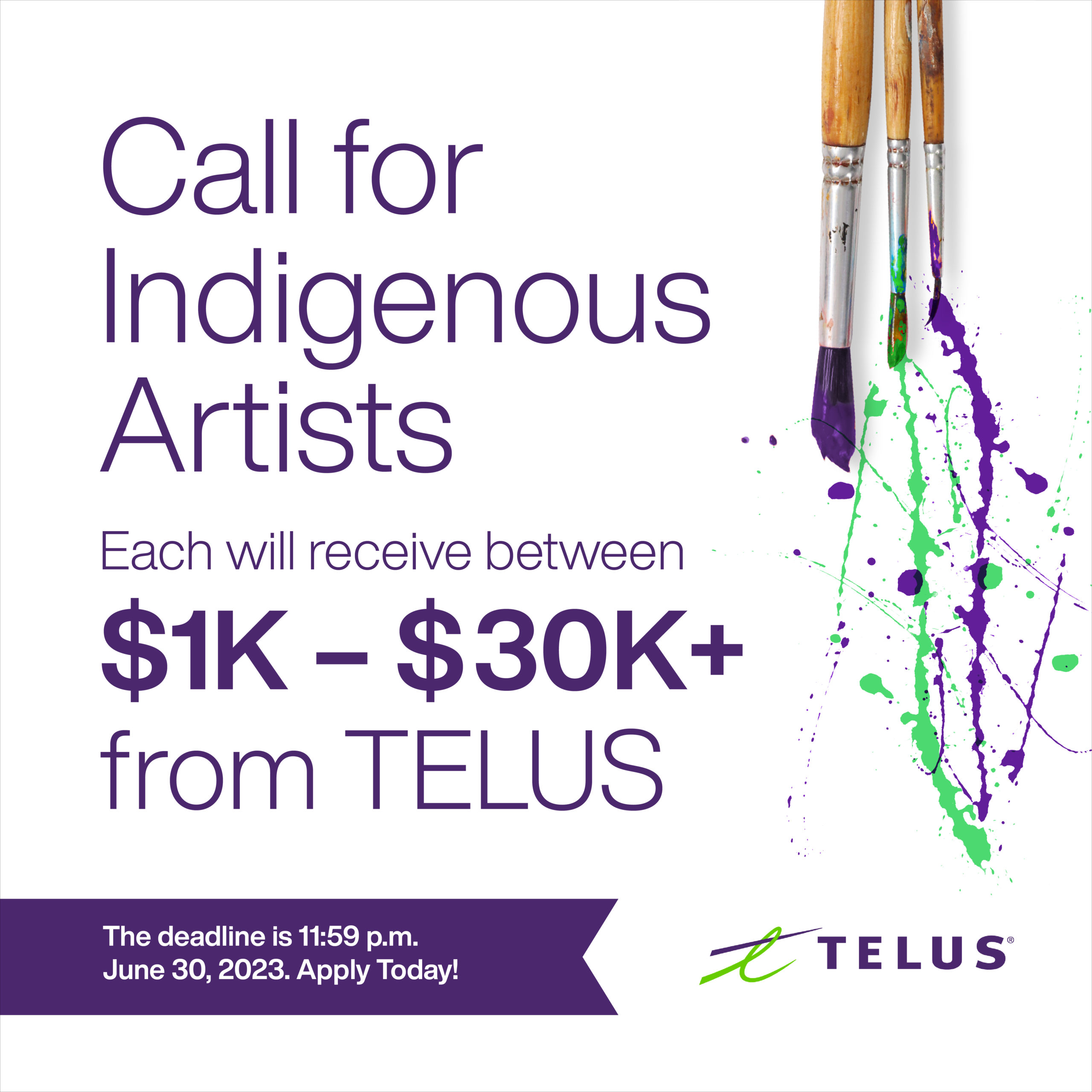 TELUS call for Indigenous artists