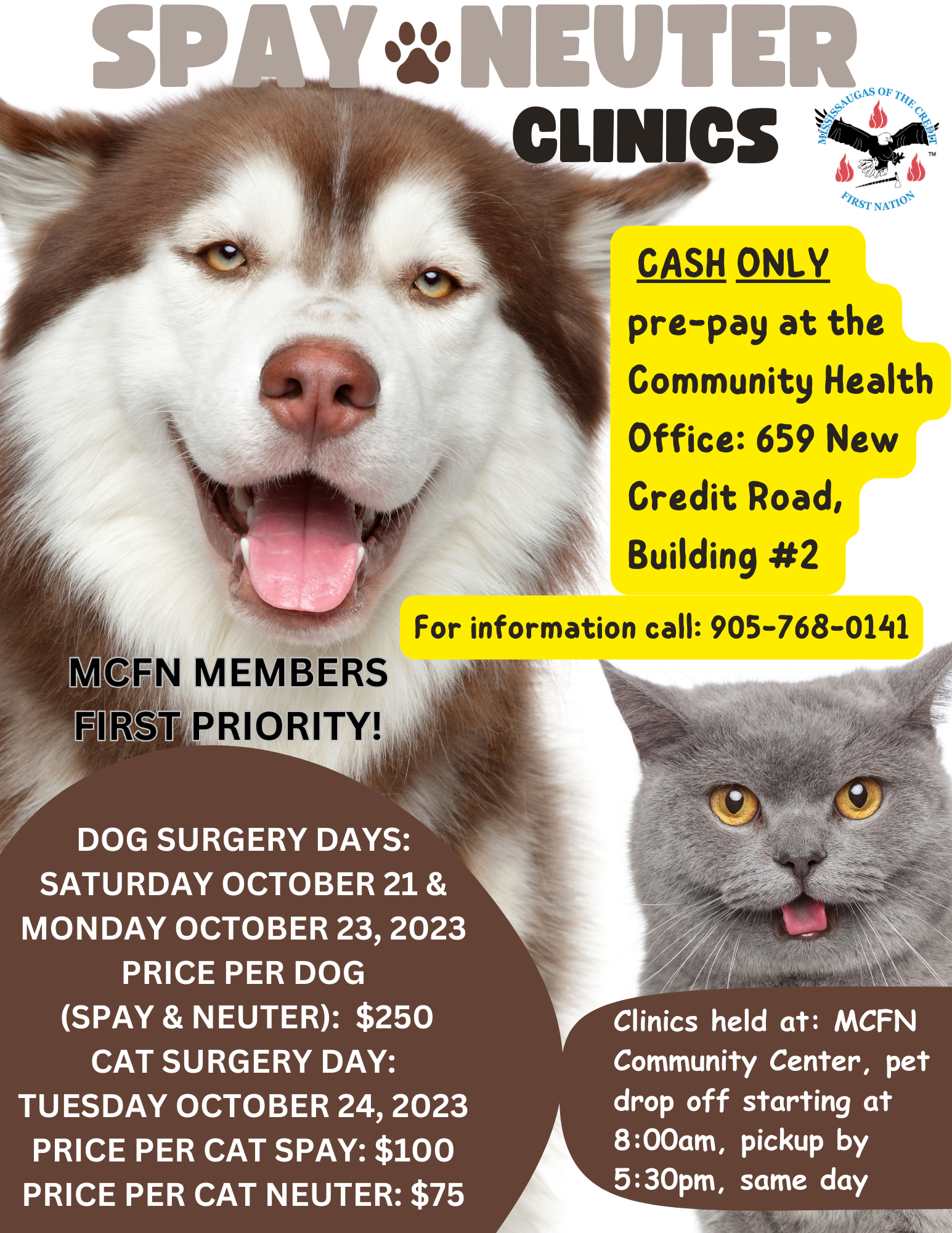 October Spay and Neuter Clinic