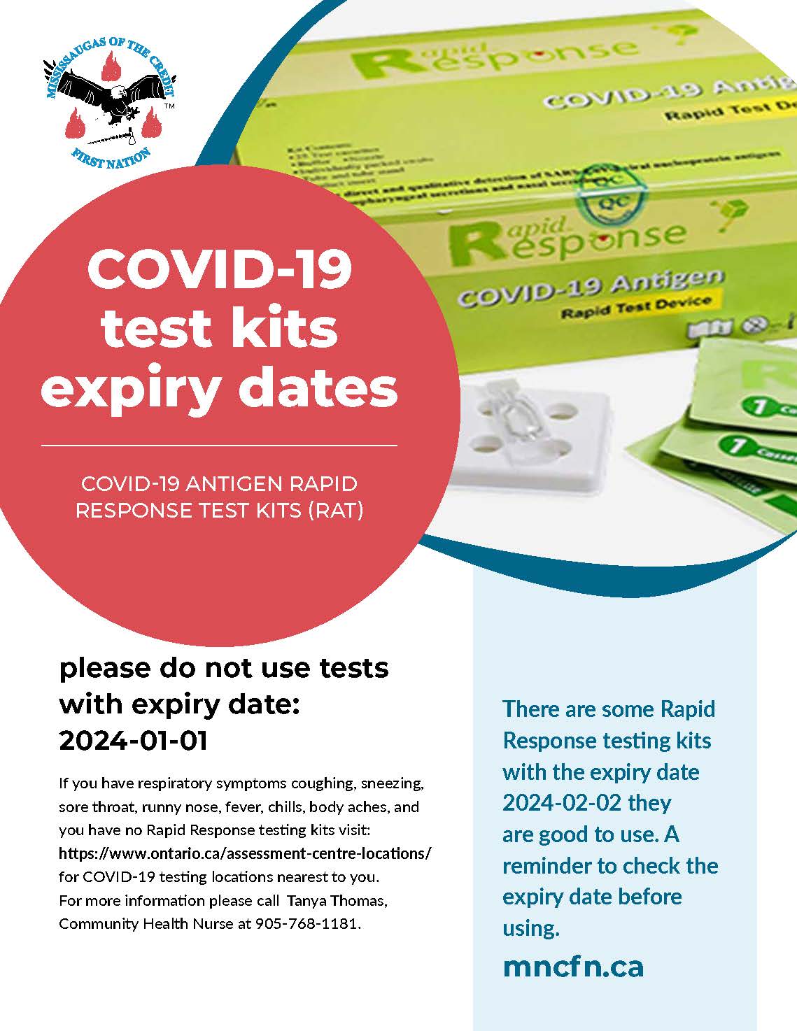 COVID-19 test kit expiry dates
