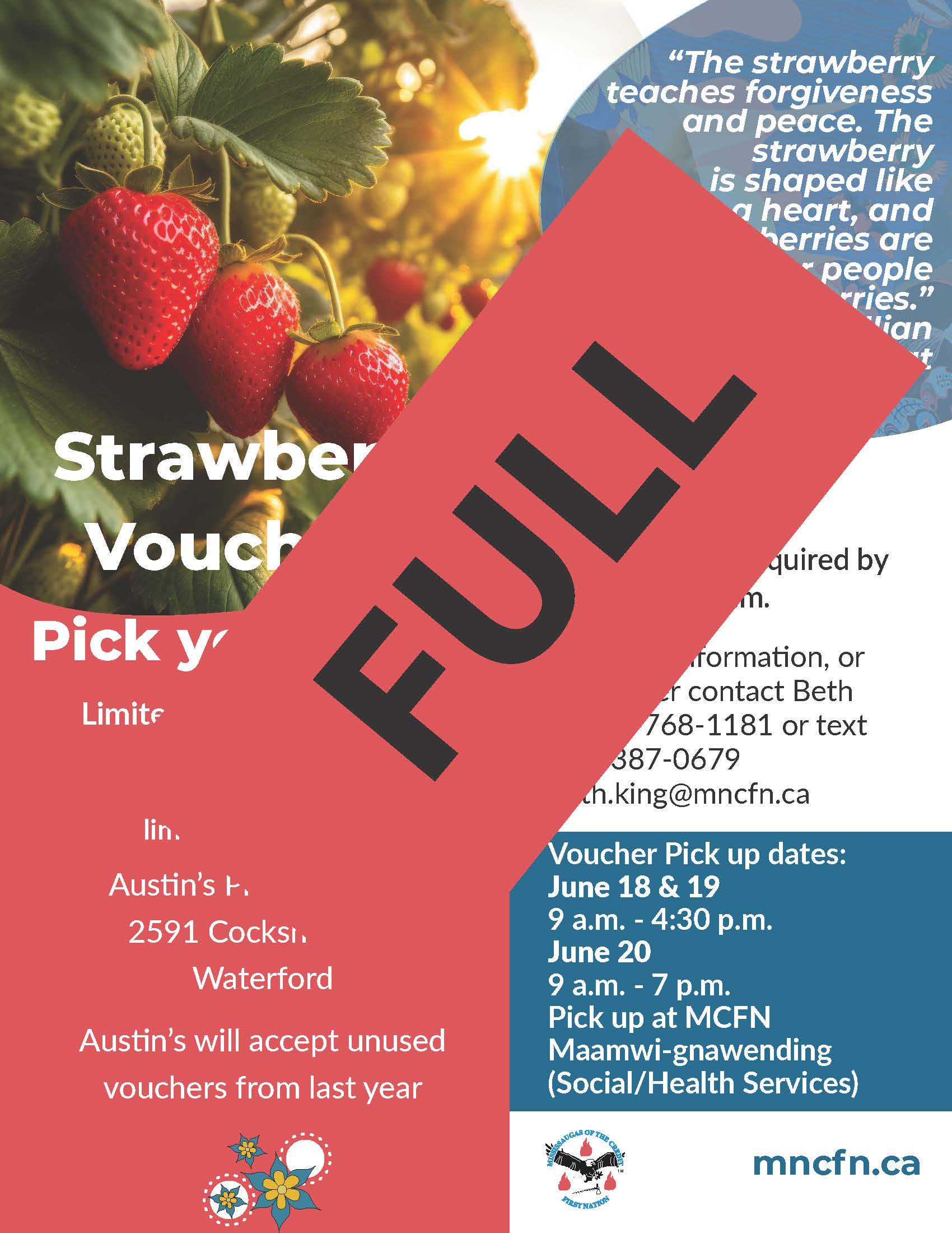 Pick your own Strawberries – registration closed
