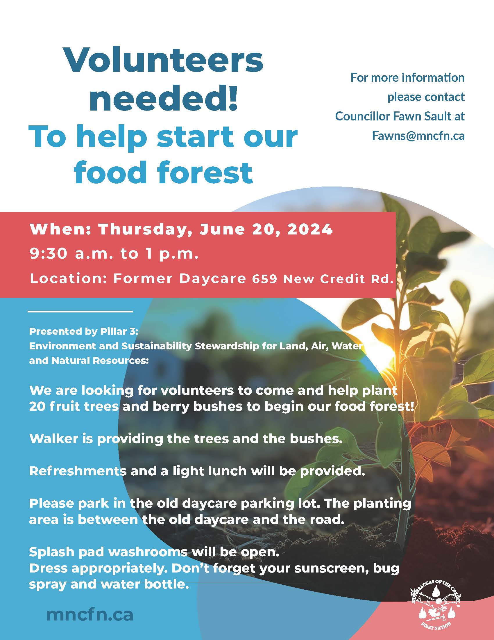Volunteers needed to help plant MCFN's Food Forest