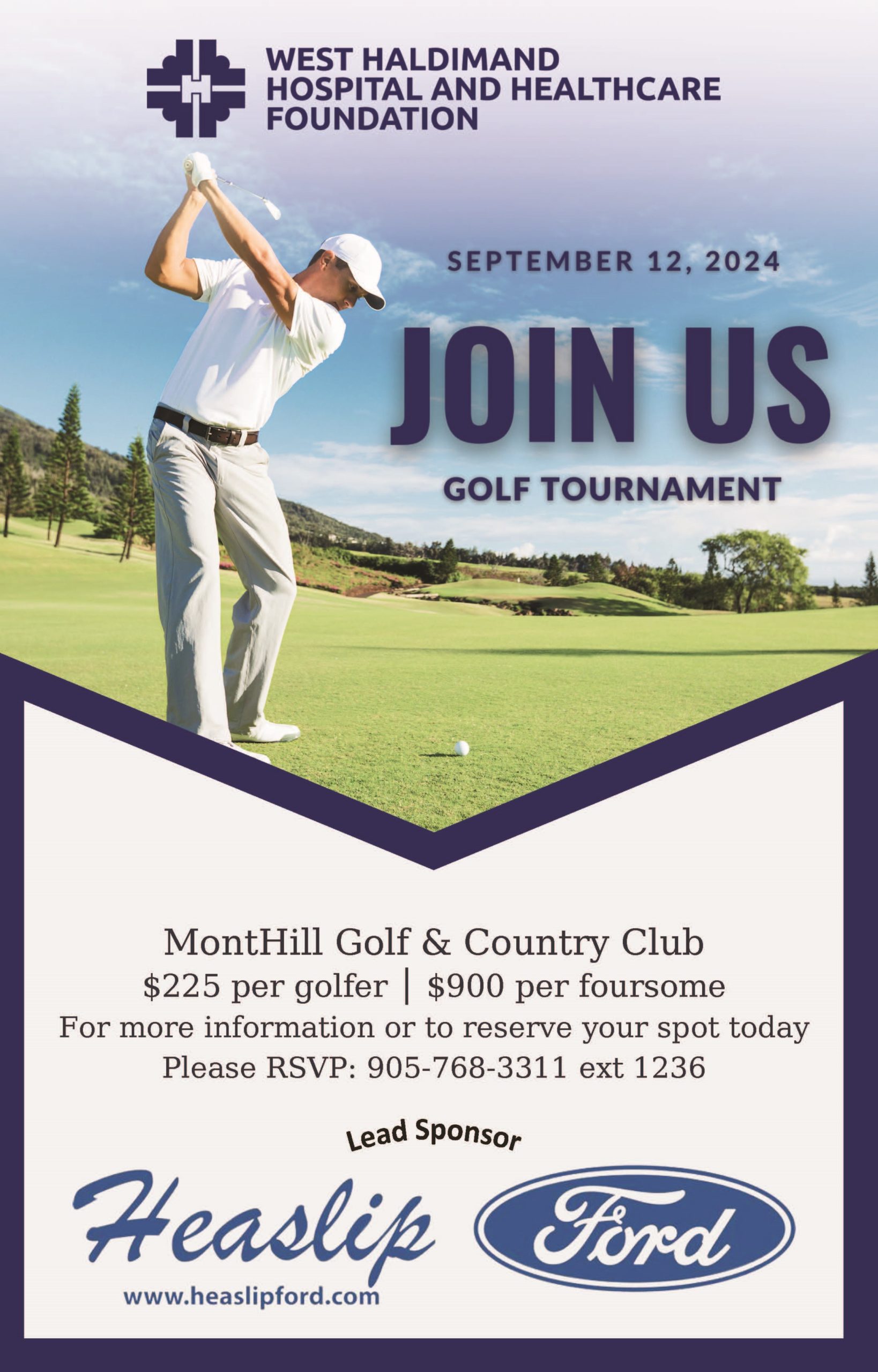 Draw to participate in golf tournament