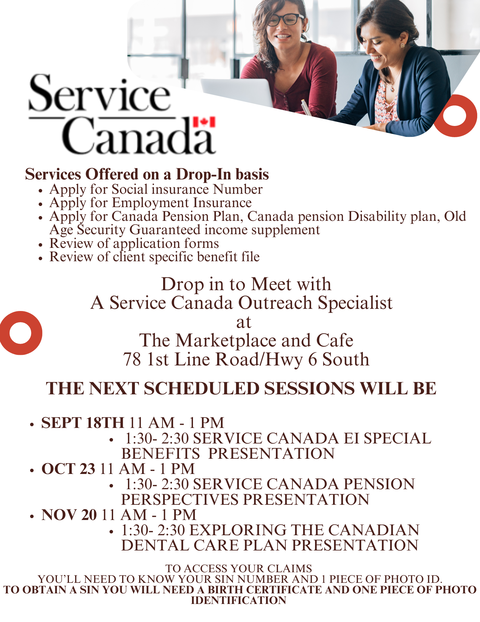 Service Canada drop-in