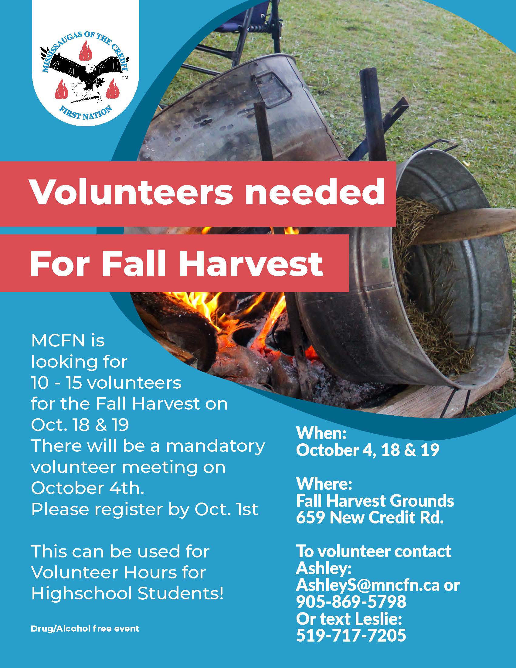 Fall Harvest Volunteers and Resources Needed!