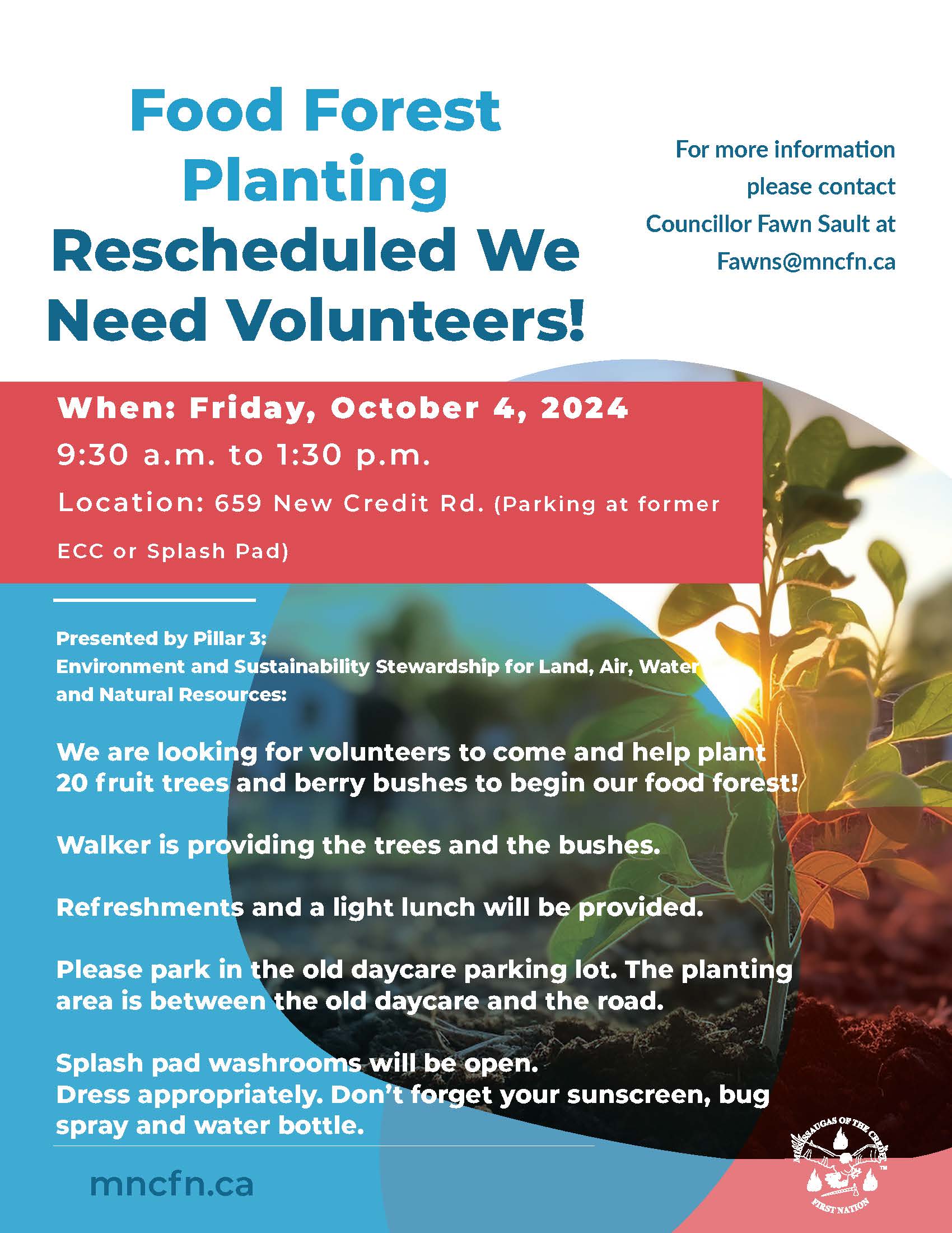 Volunteers needed to help plant MCFN’s Food Forest