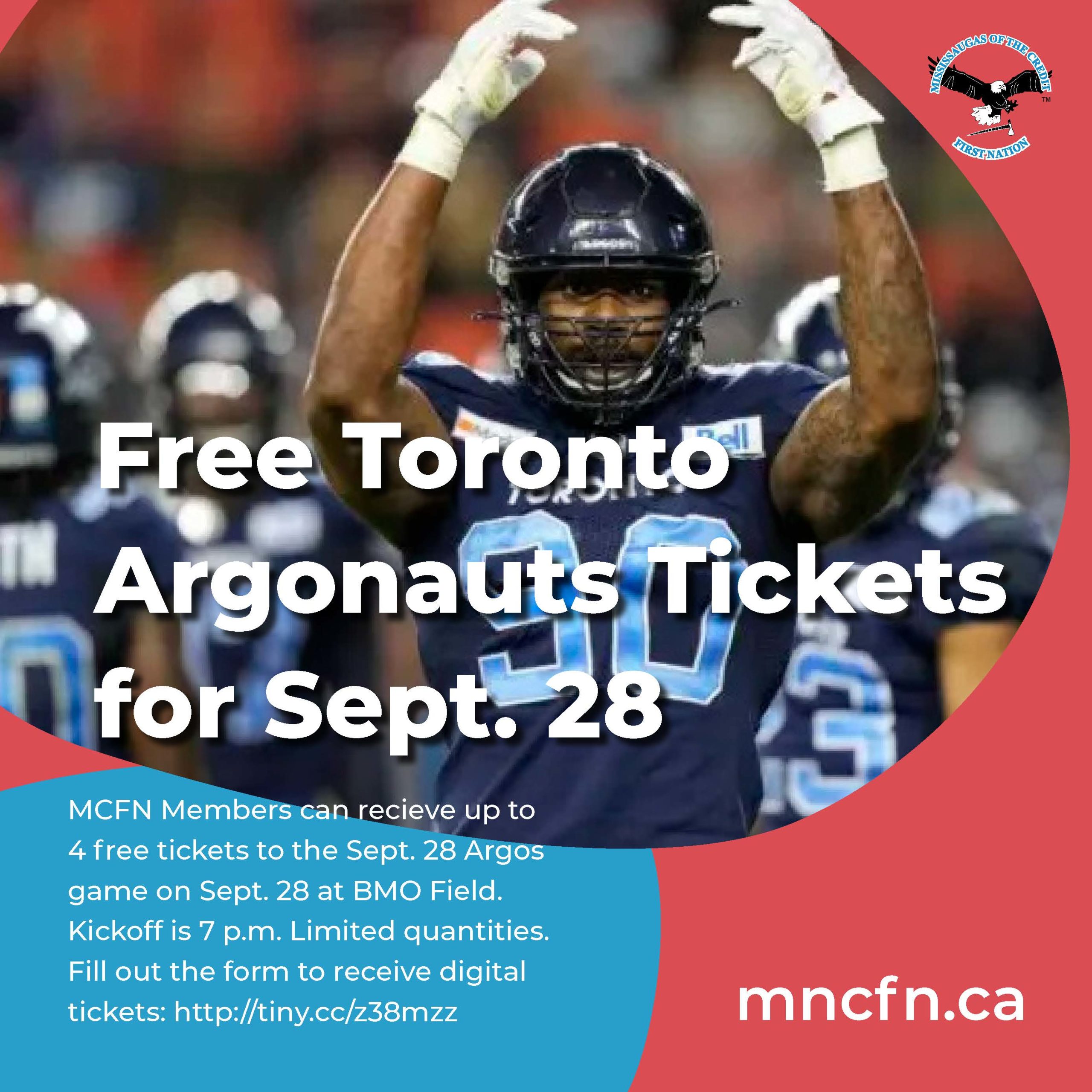 Toronto Argonauts tickets for Sept. 28