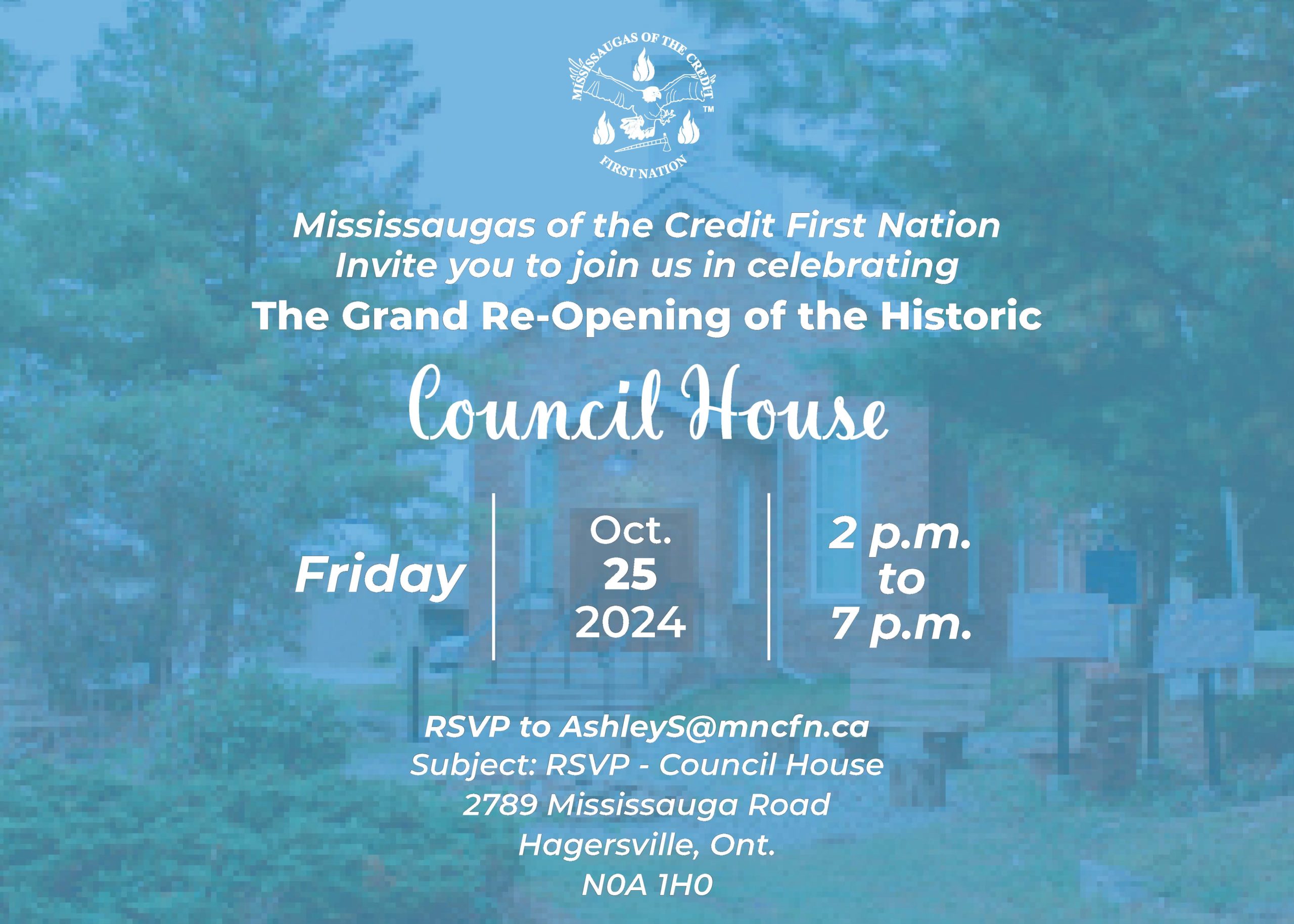 You’re Invited to MCFN’s Grand Re-Opening of the Historic Council House