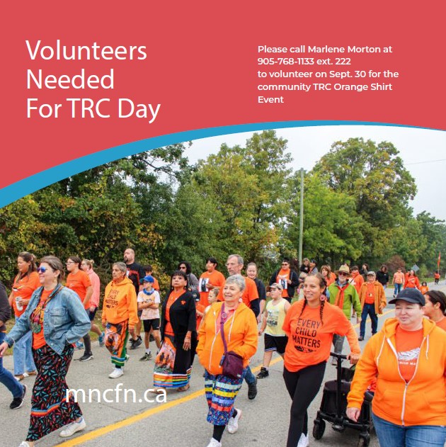 Volunteers needed for TRC Day