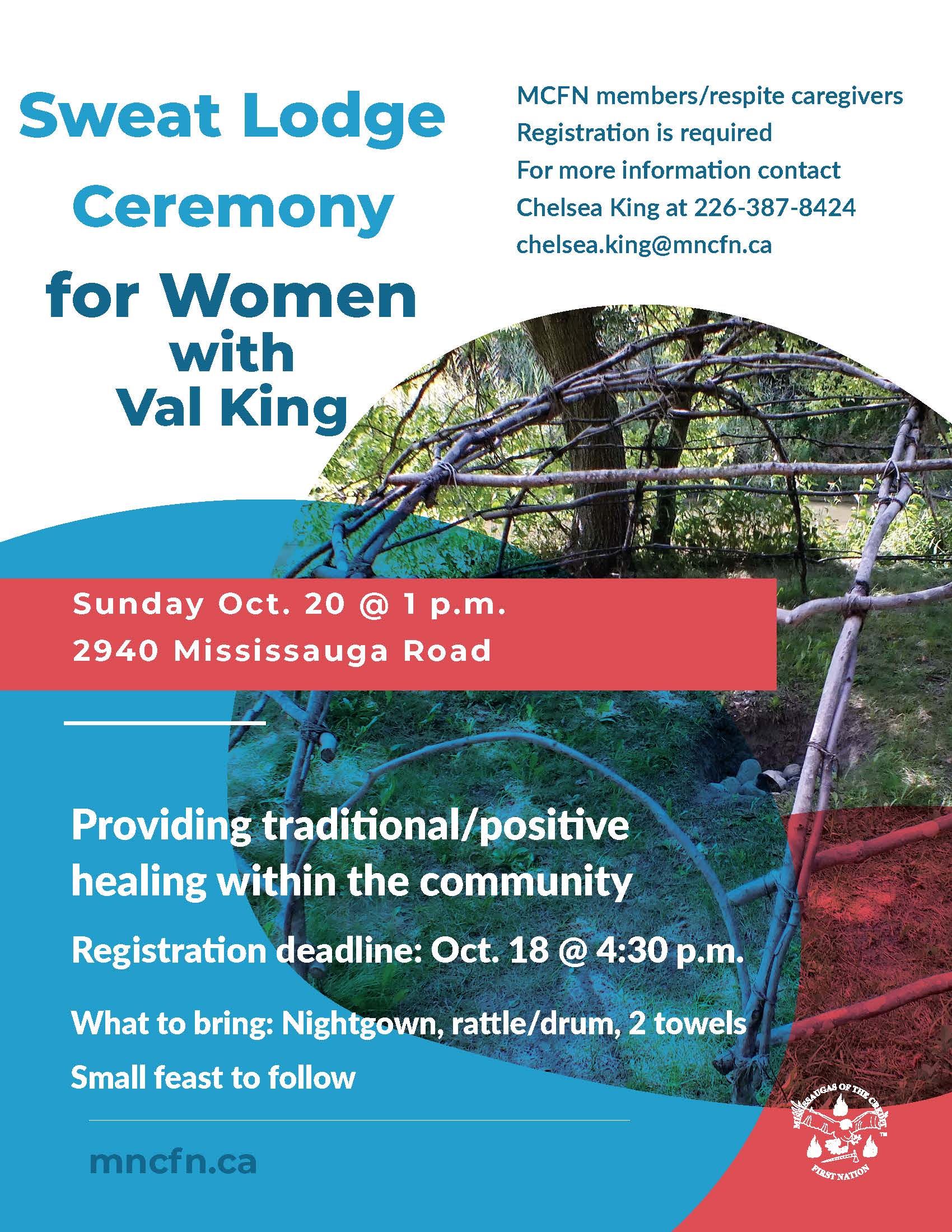 Sweat Lodge Ceremony for men and women