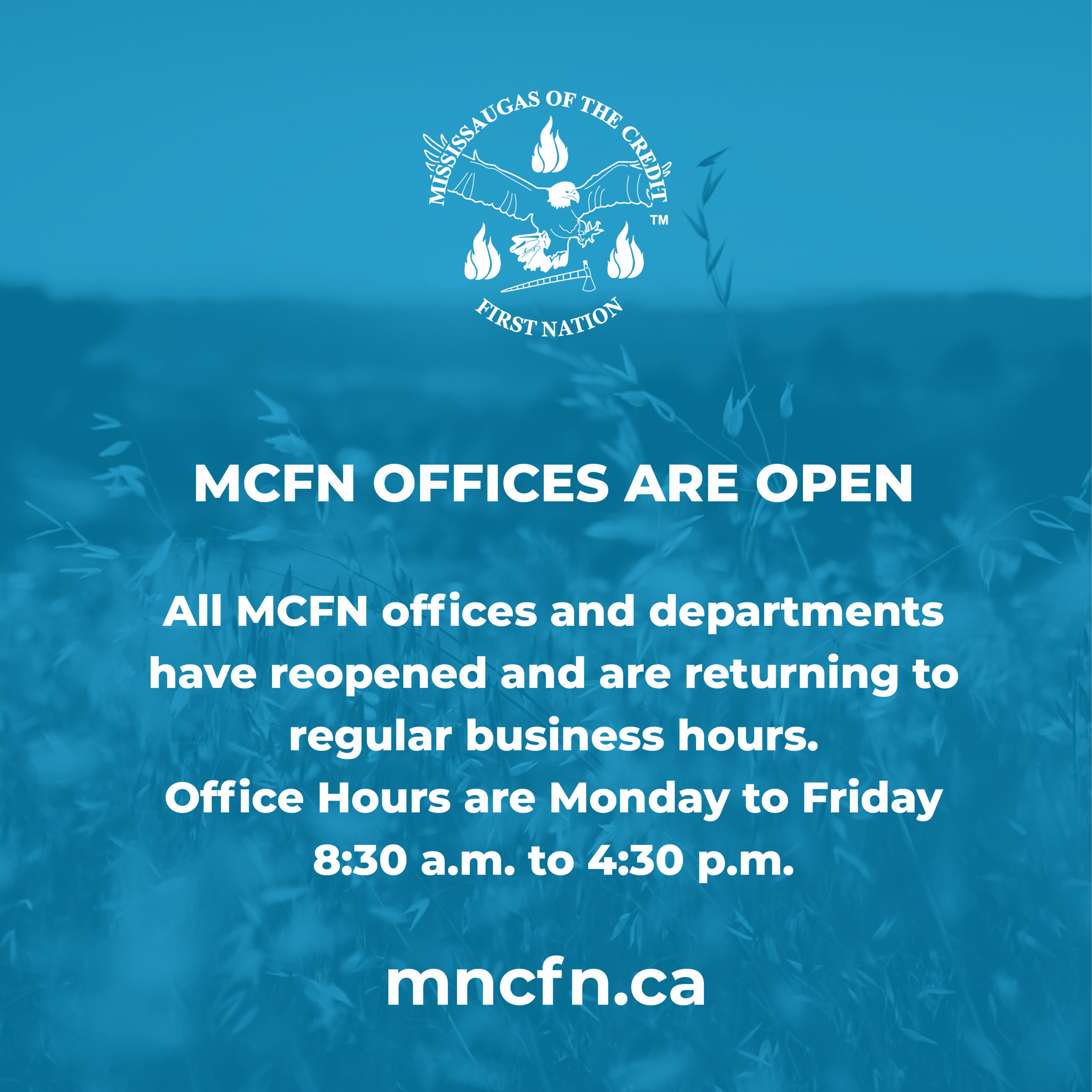 MCFN offices are open