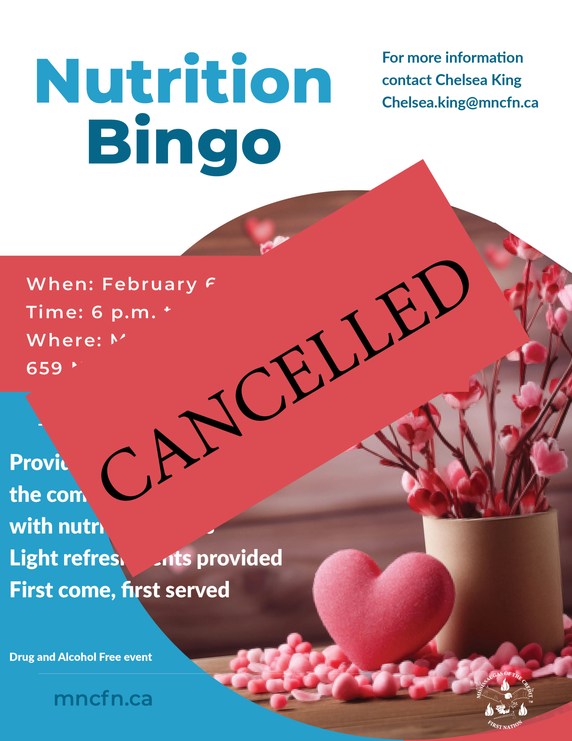 Nutrition Bingo – cancelled