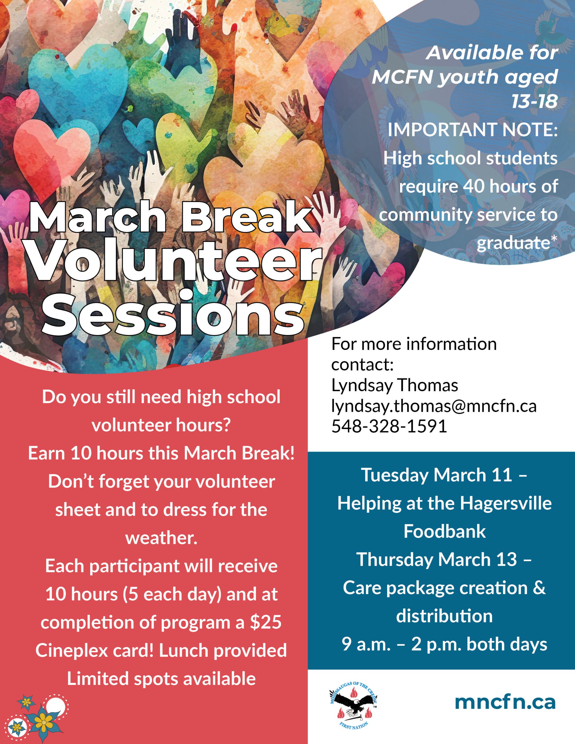 March Break Volunteer Sessions