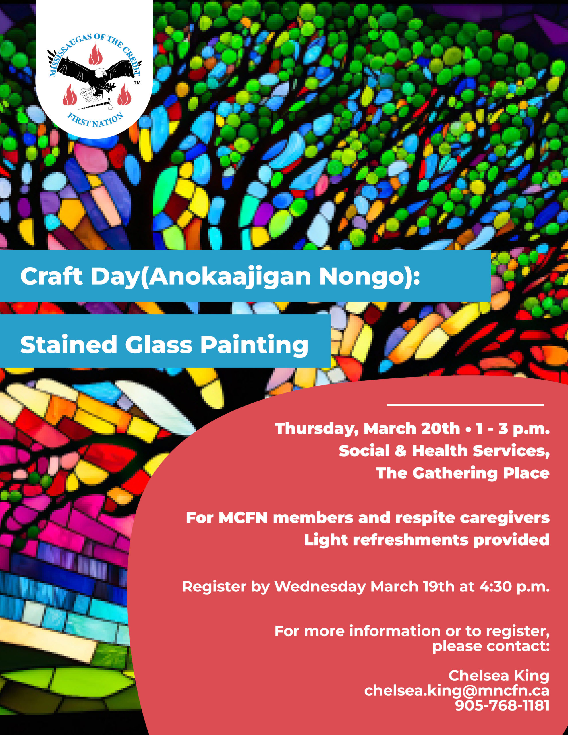 Craft Day (Anokaajigan Nongo): Stained Glass Painting