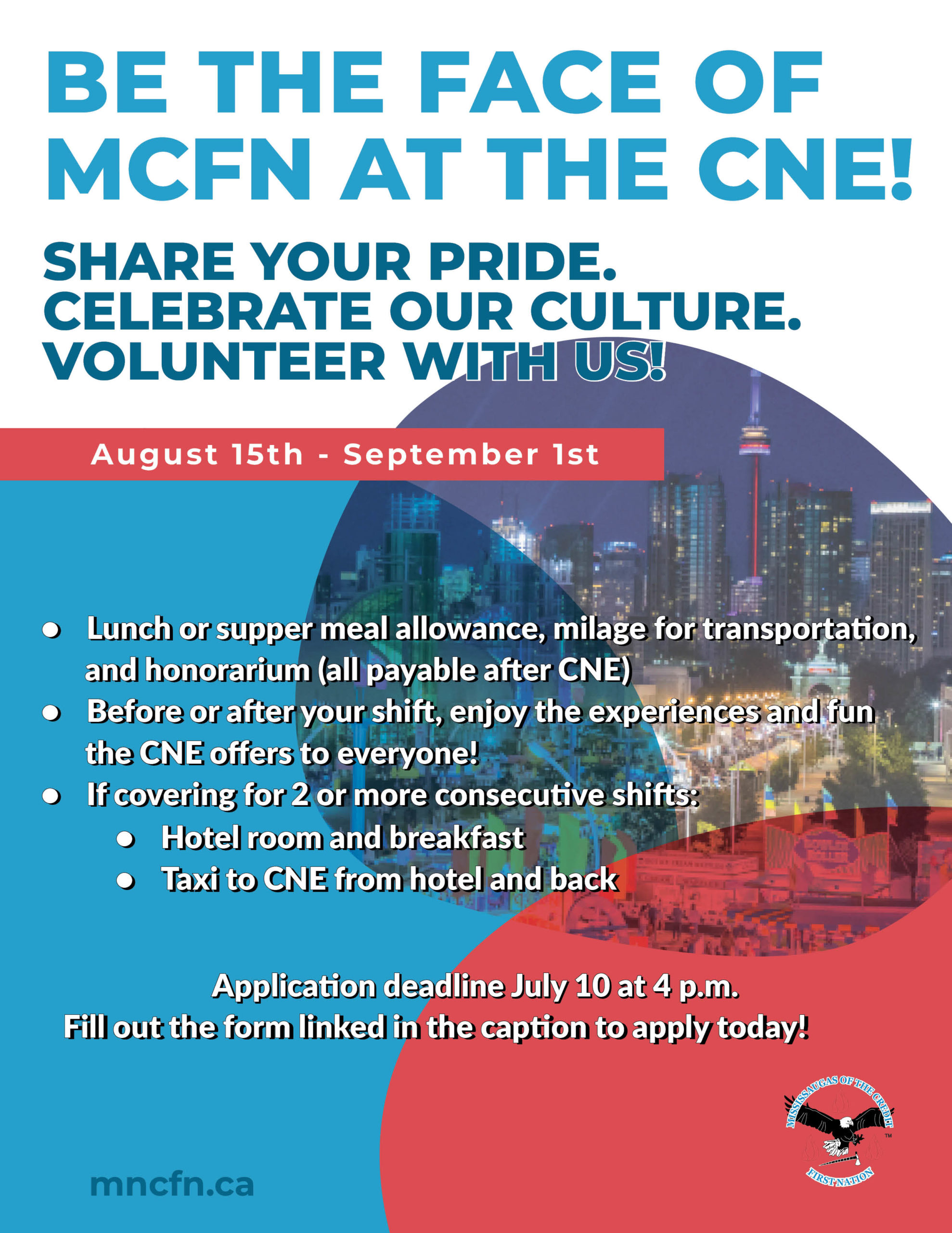 Volunteer at the CNE with MCFN!