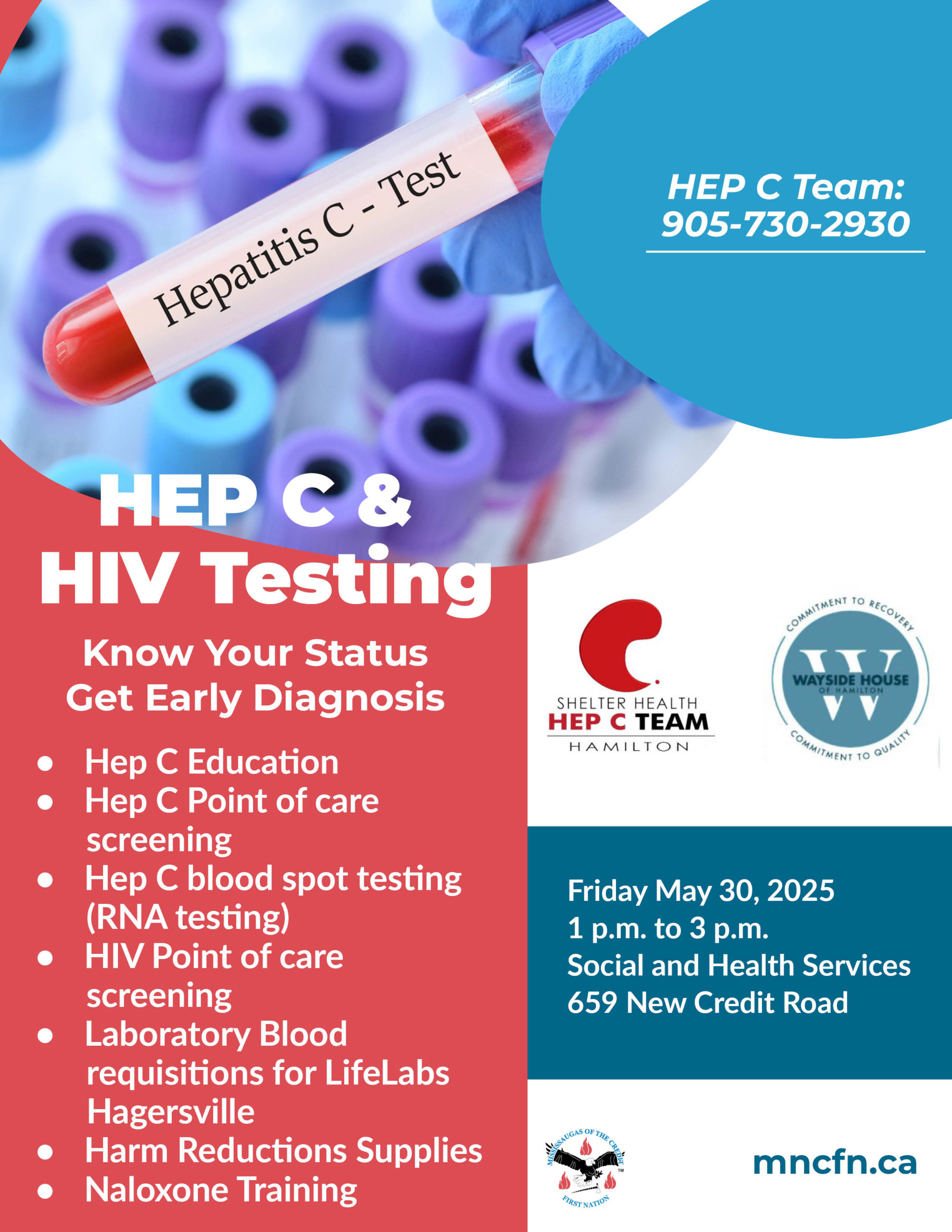 Hep C & HIV Point of Care Testing Clinic for May