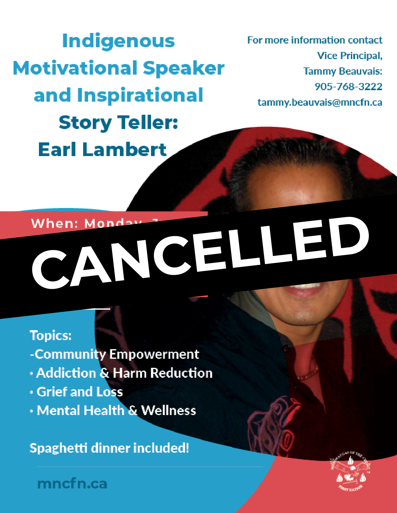 CANCELLED: Earl Lambert speaking event
