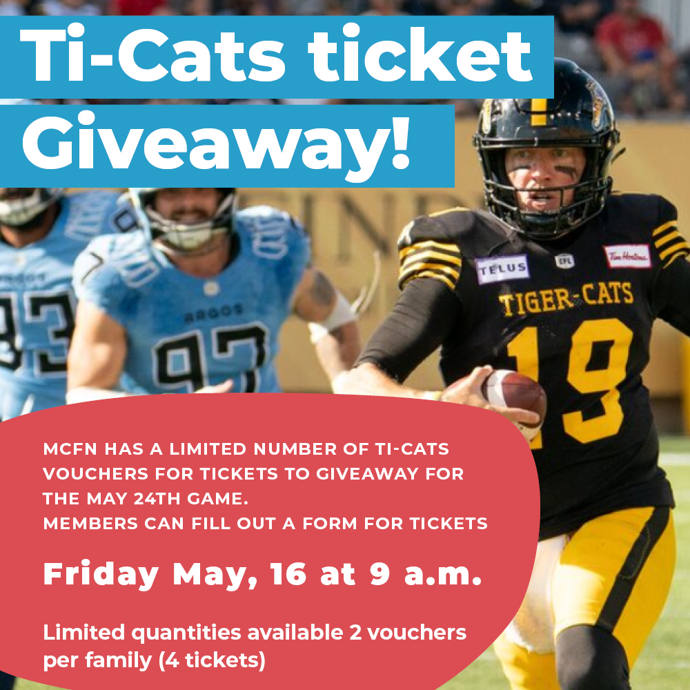 Ti-Cats tickets giveaway May 16