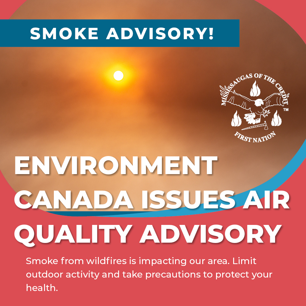 Air Quality Advisory due to wildfire smoke in the area