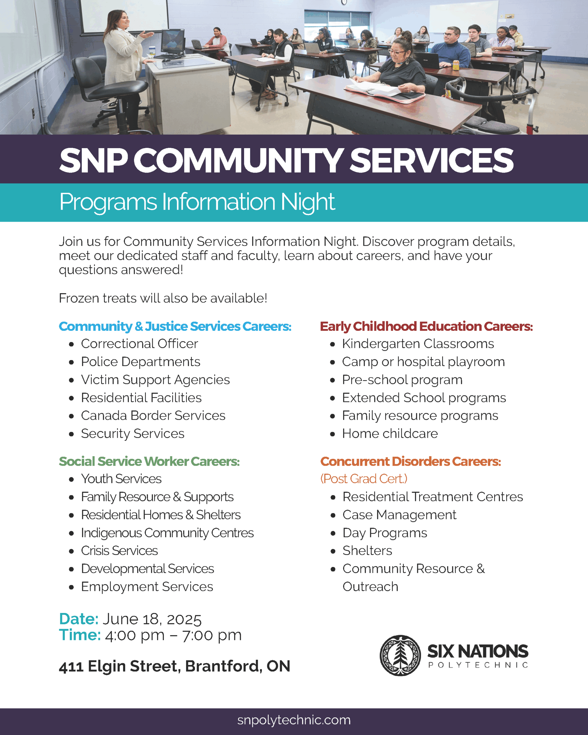Six Nations Polytechnic Community Services Program Info Night