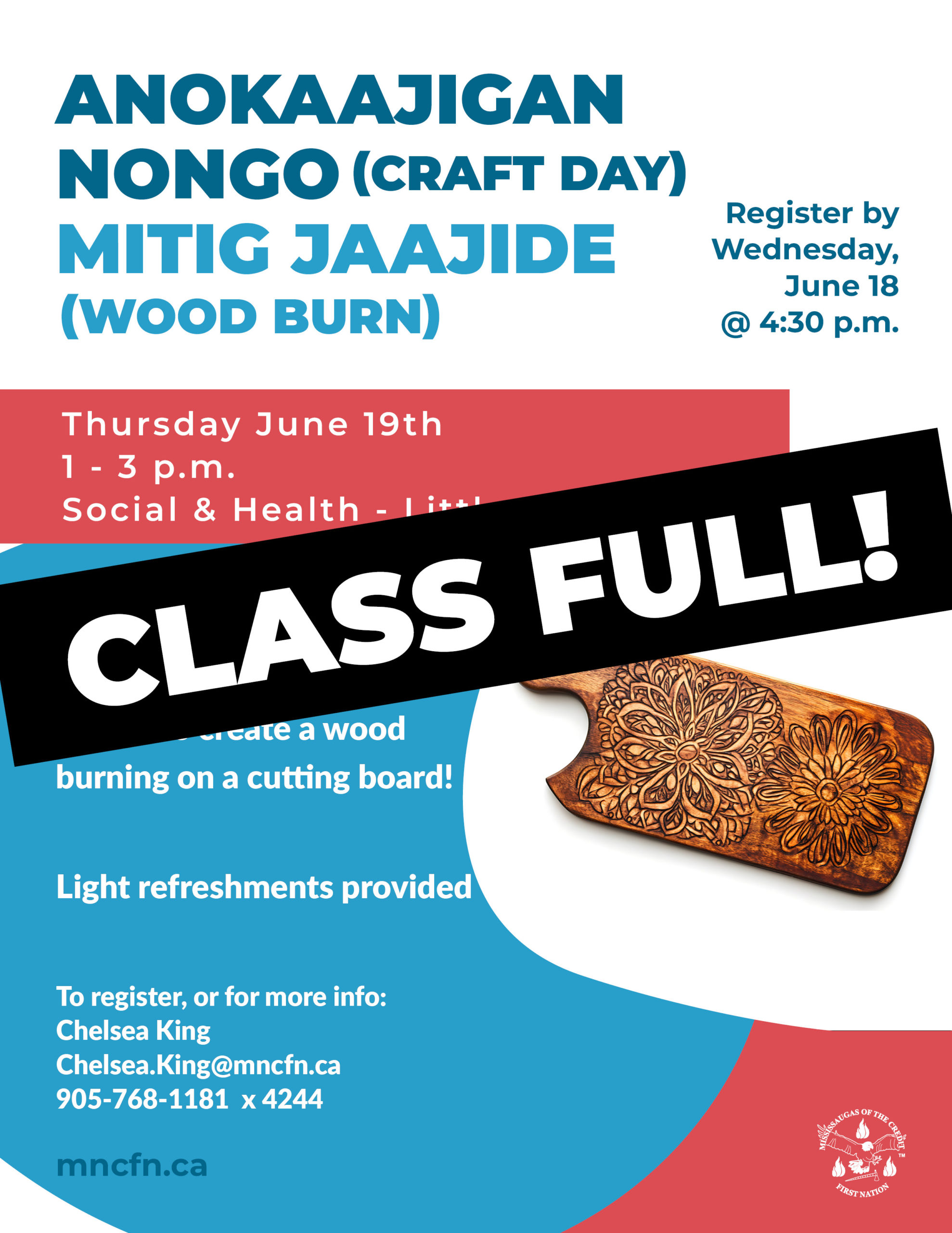 Anokaajigan Nongo (Craft Day) - Mitig Jaajide (Wood Burn)