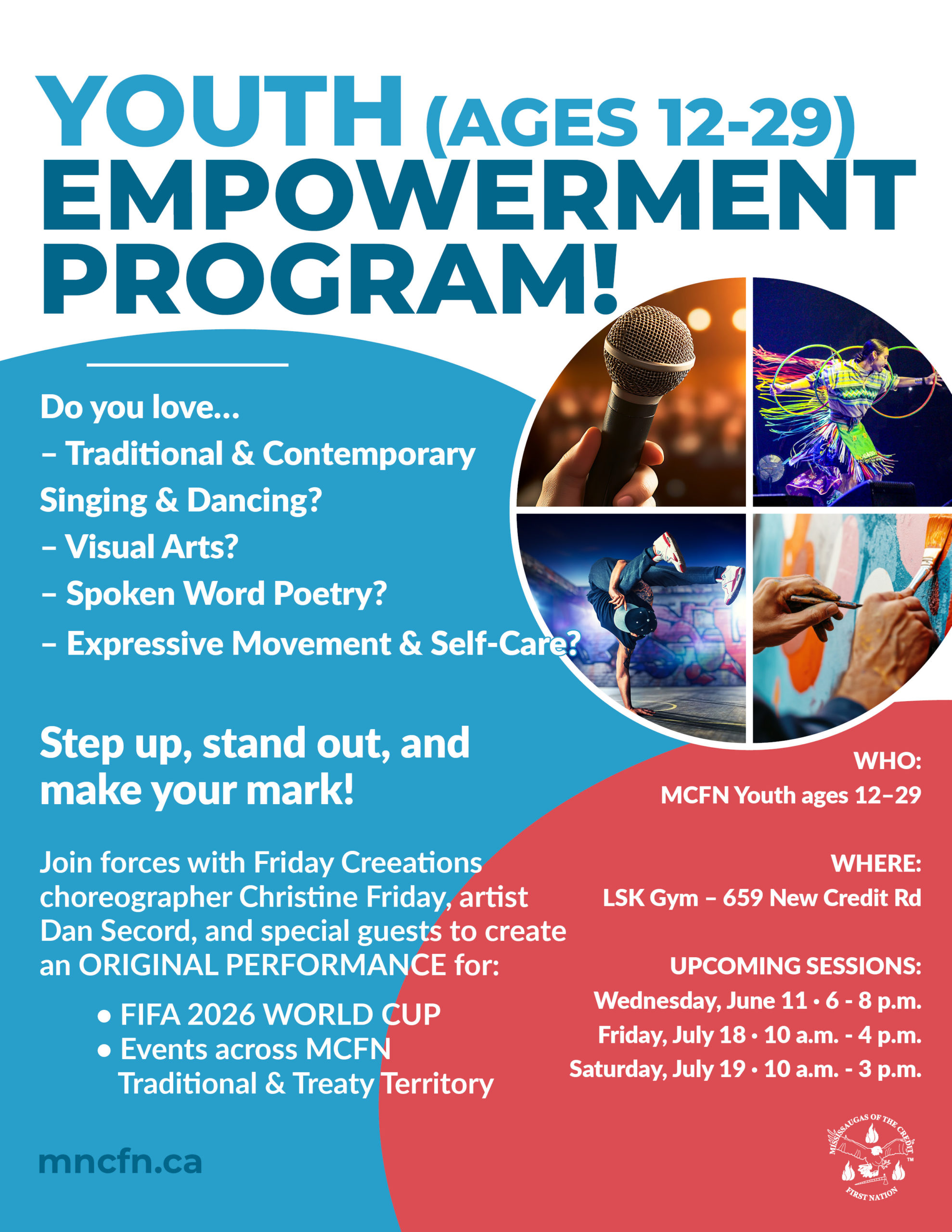 Youth Empowerment Program: MCFN Youth — THIS IS YOUR STAGE!