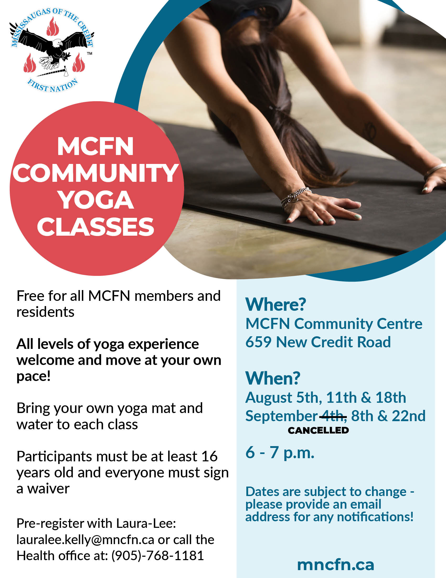 MCFN Community Yoga Classes