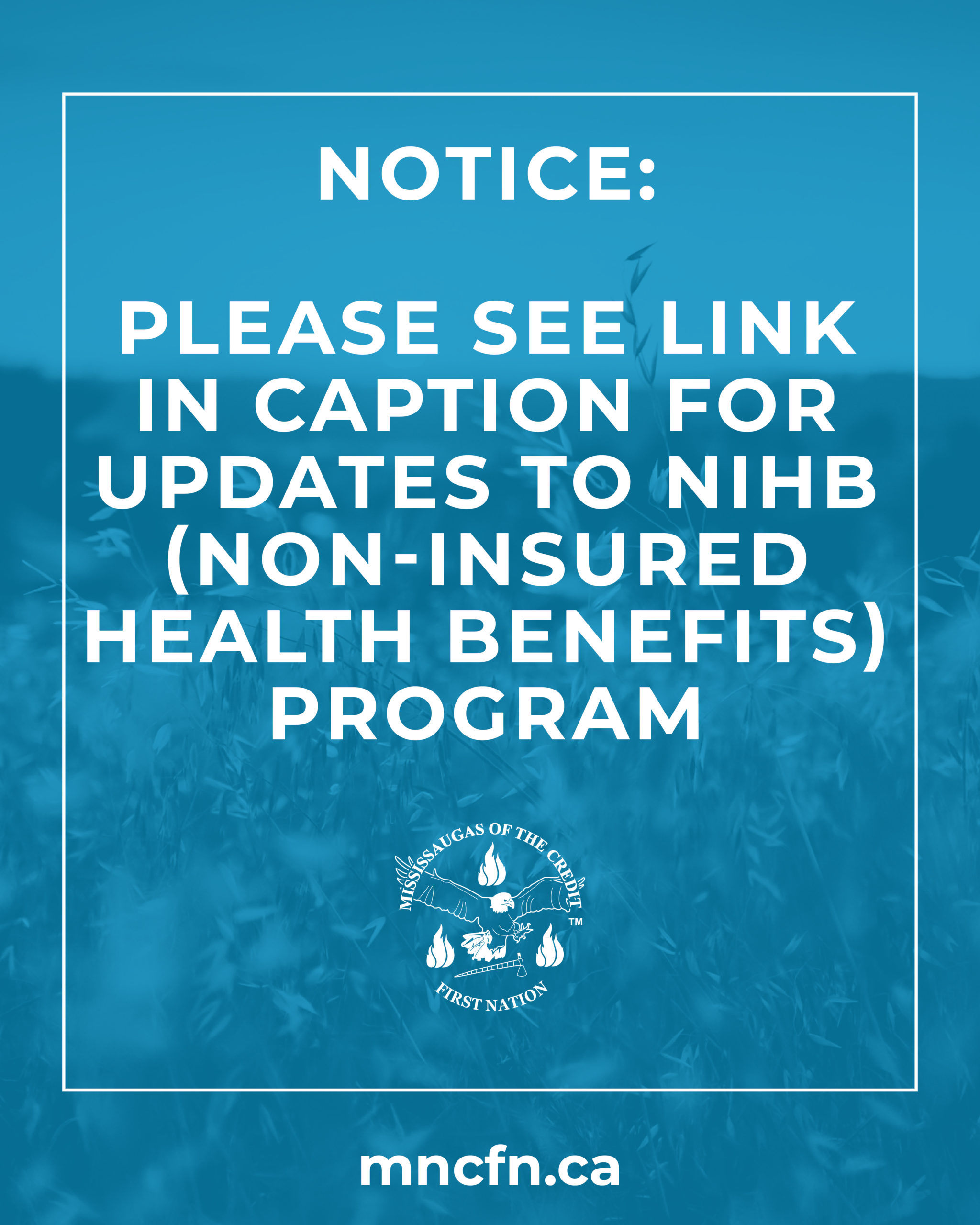 NIHB (Non-Insured Health Benefits) Program Update