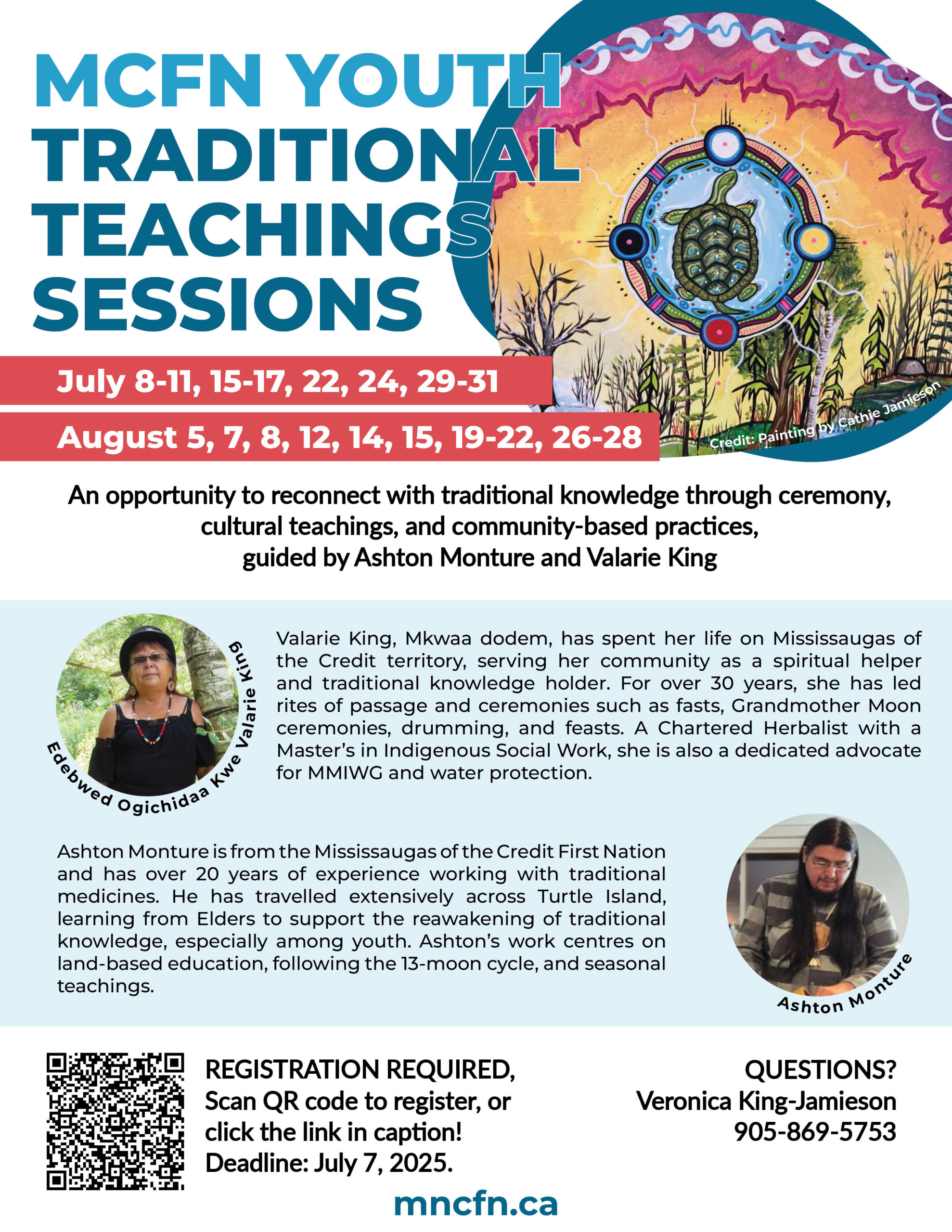 MCFN Youth Traditional Teachings Sessions