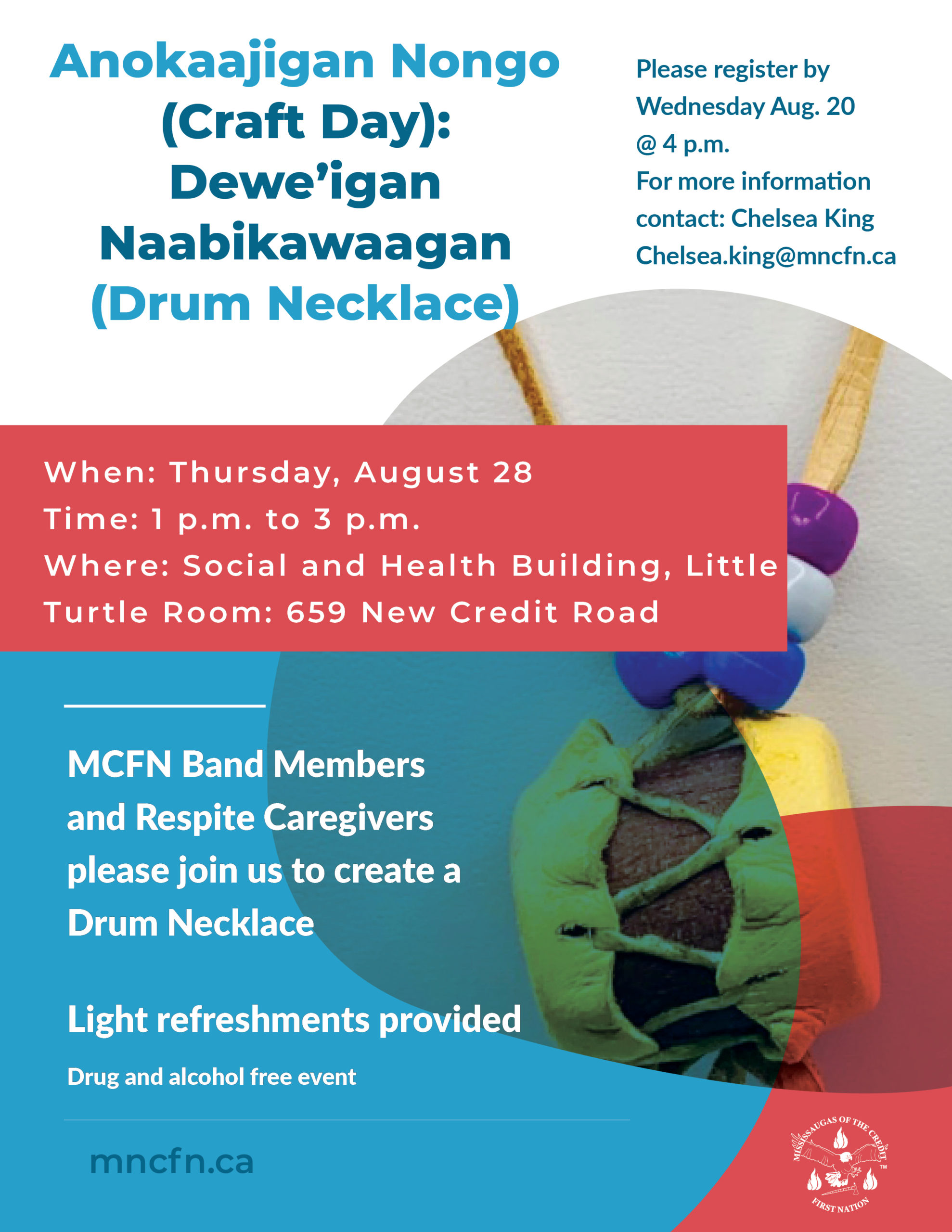 Craft Day – Drum Necklace