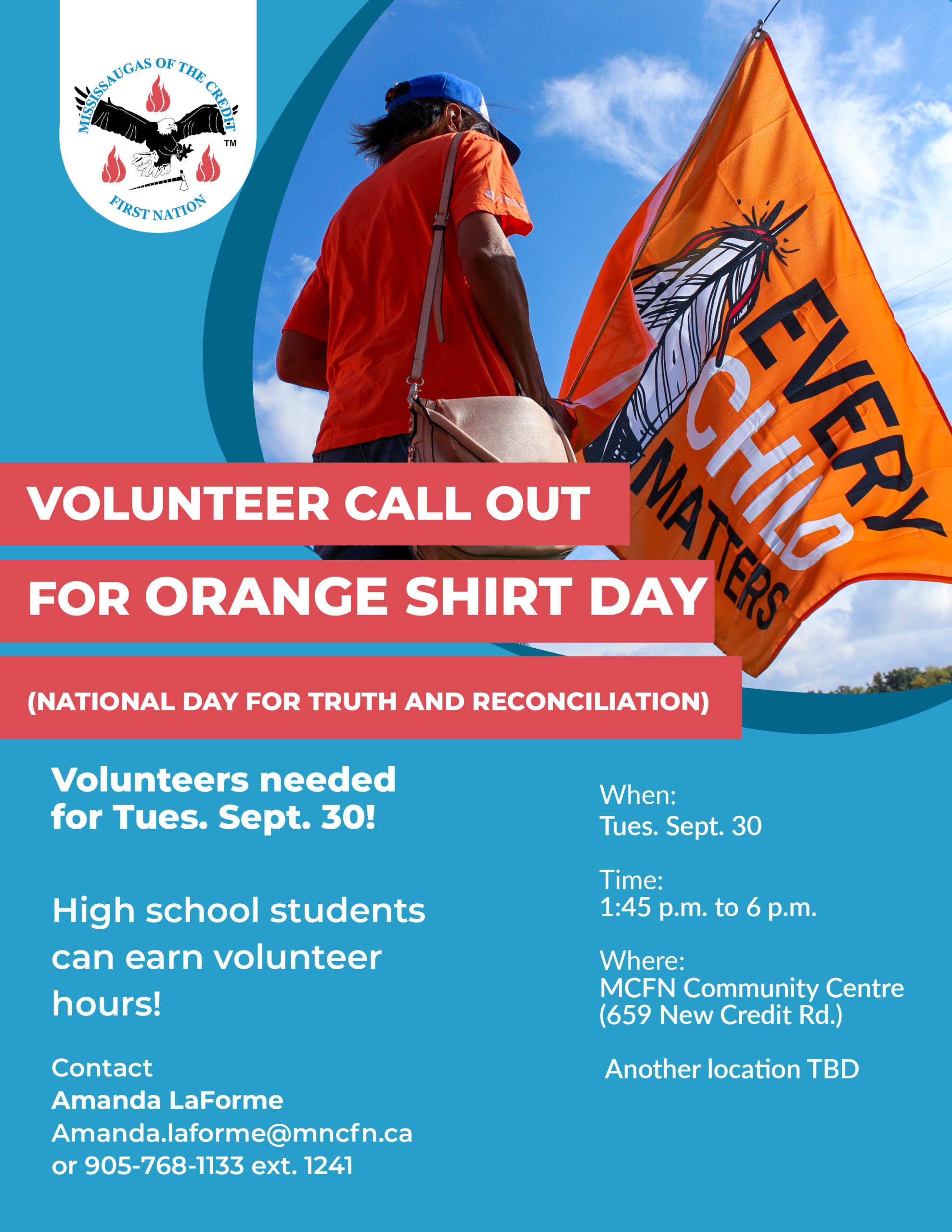 Volunteers needed for National Day for Truth and Reconciliation