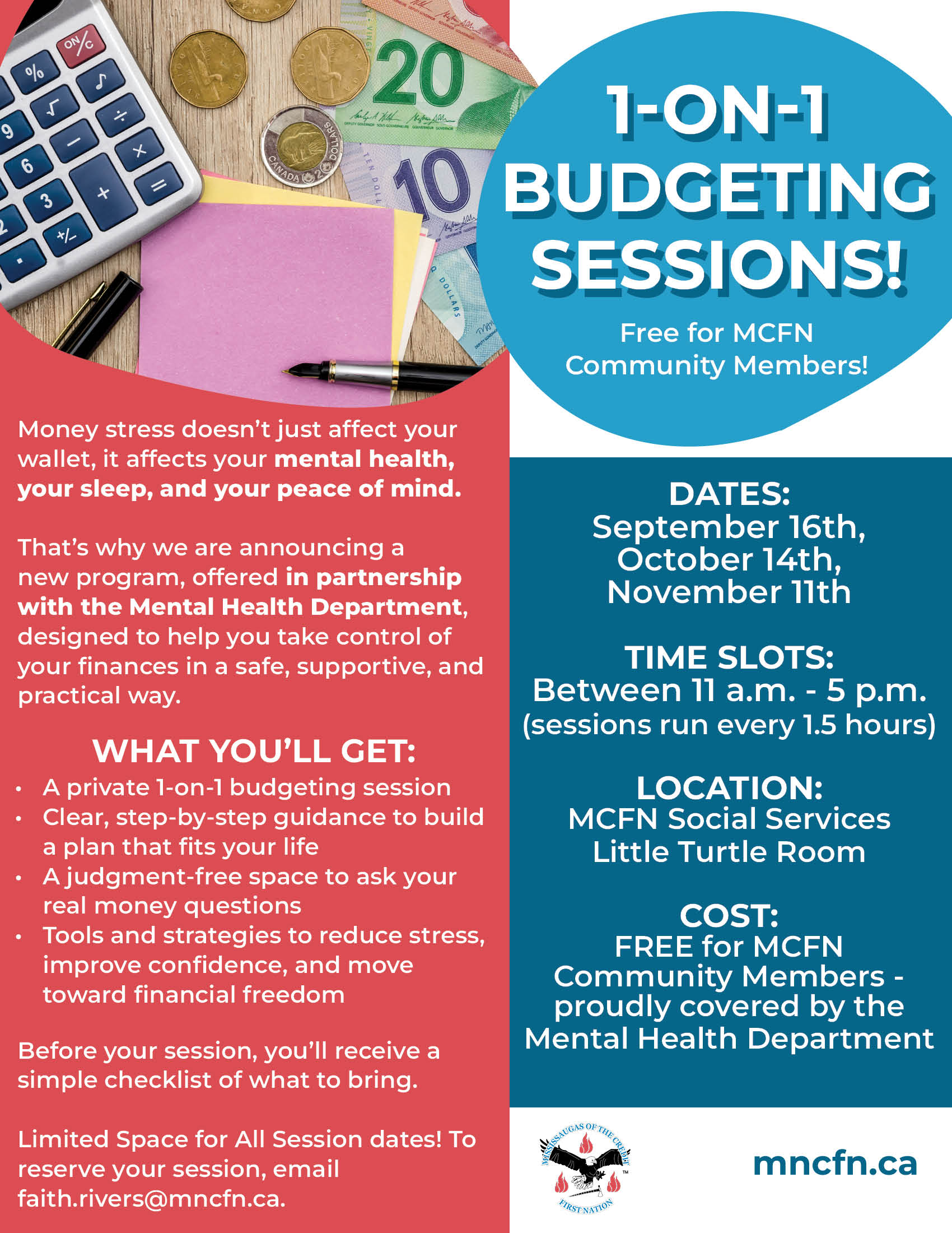 1-on-1 Budgeting Sessions