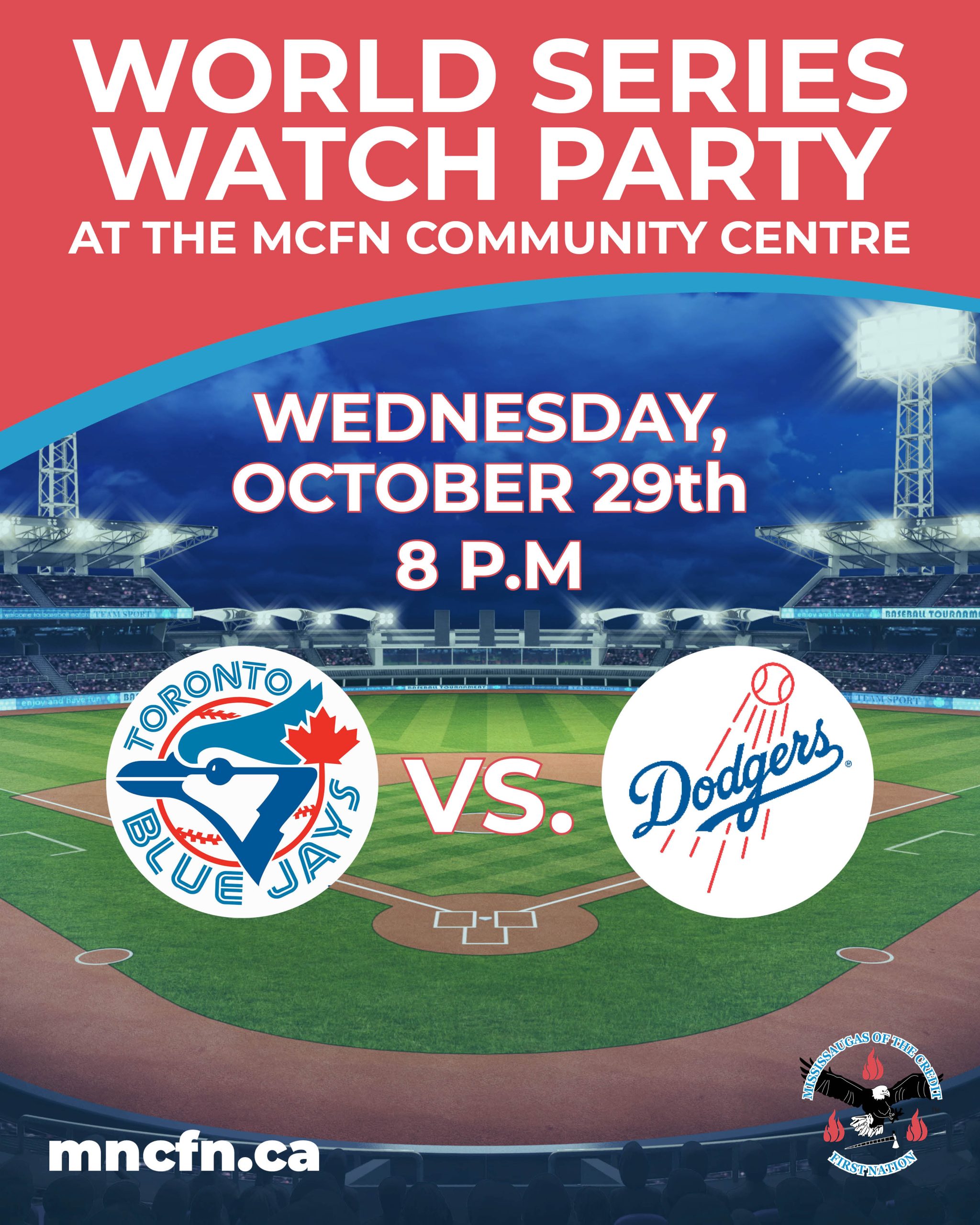 World Series Watch Party at the MCFN Community Centre – Game 5