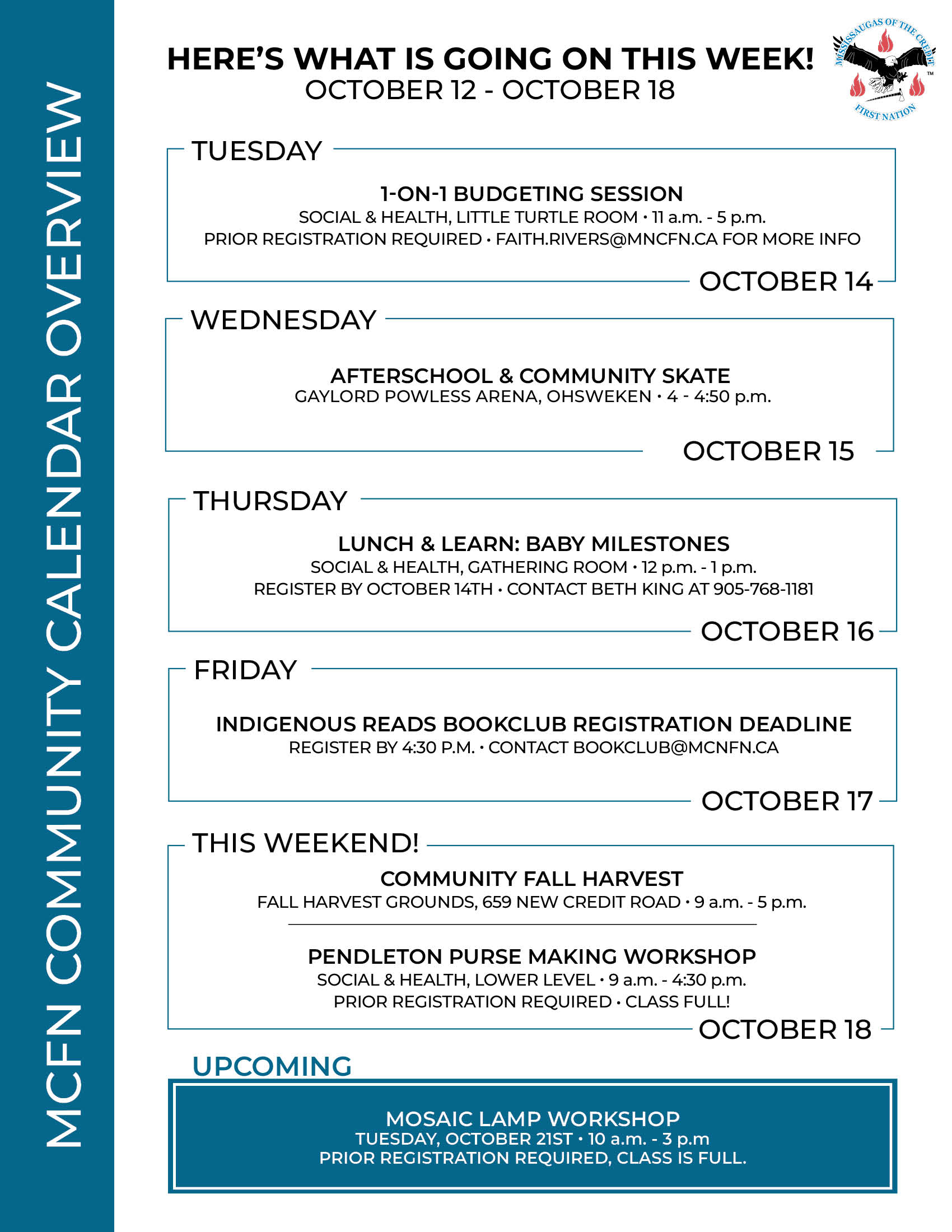 What’s Happening This Week at MCFN