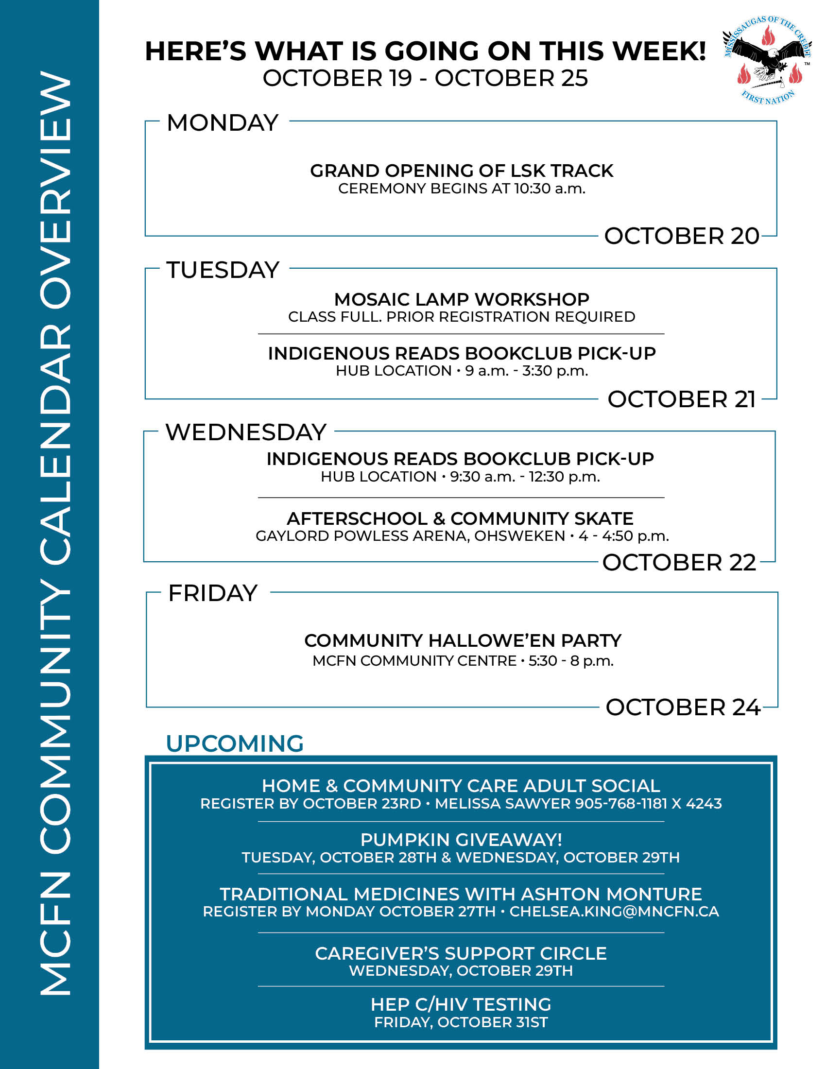 What’s Happening This Week at MCFN