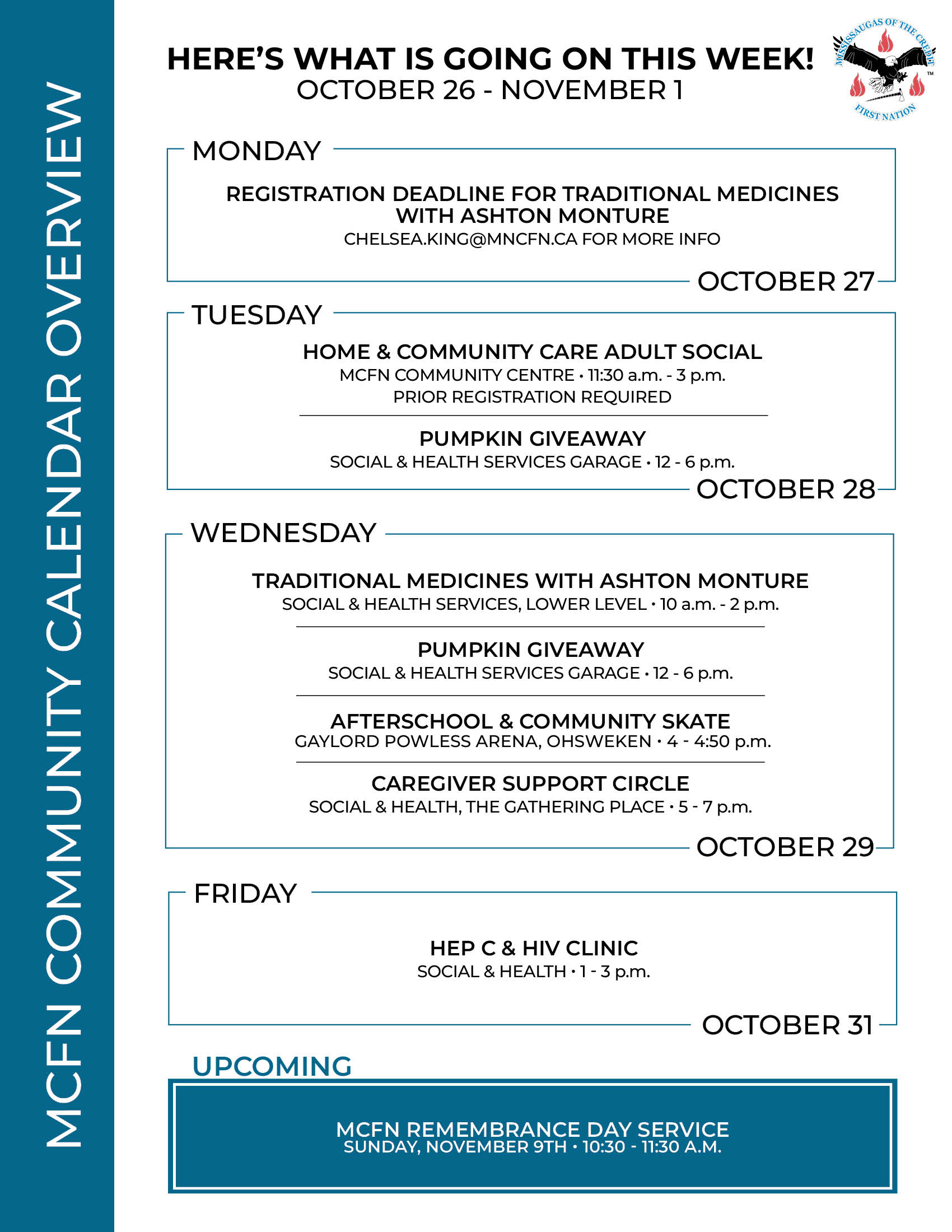 What’s Happening This Week at MCFN