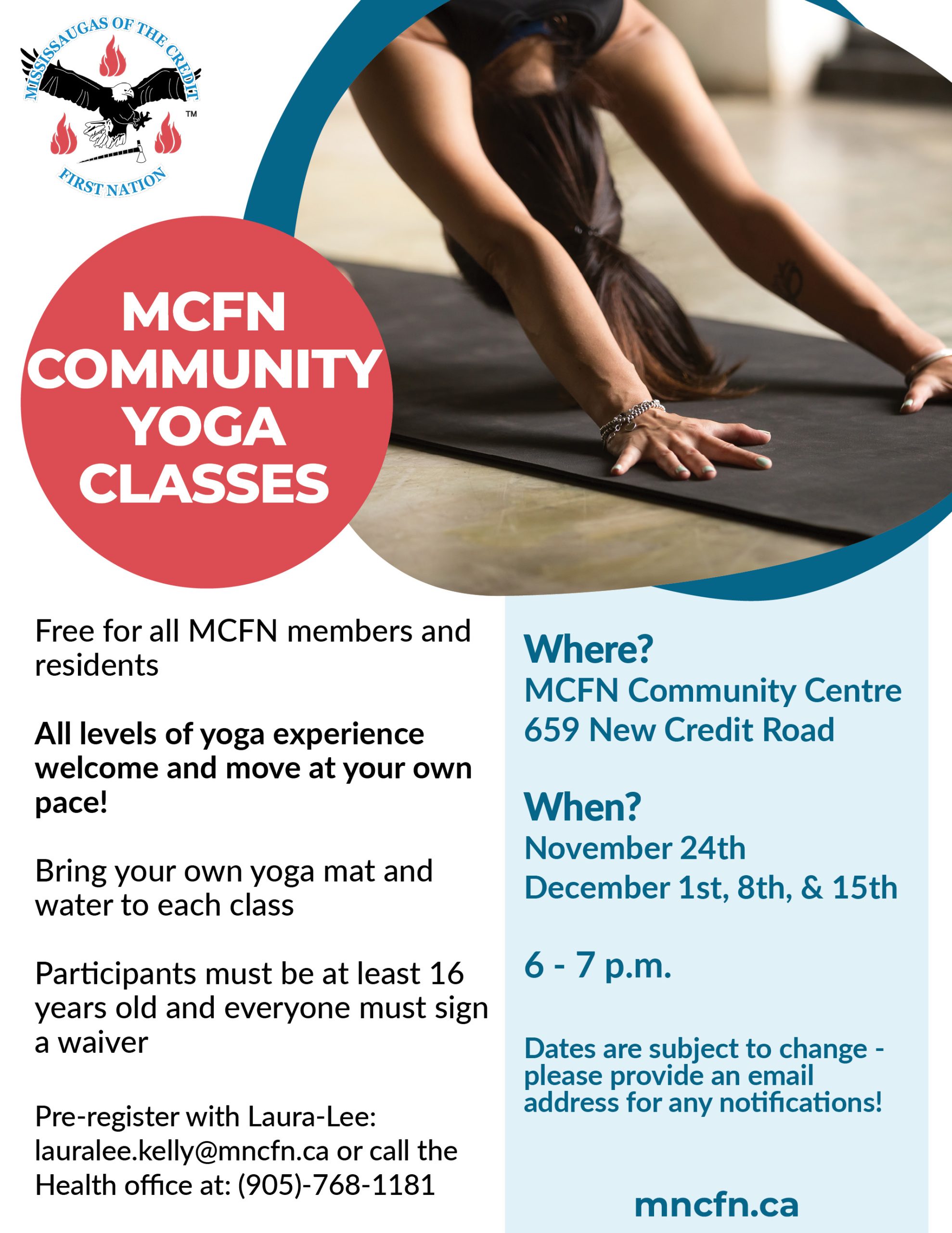 MCFN Community Yoga Classes