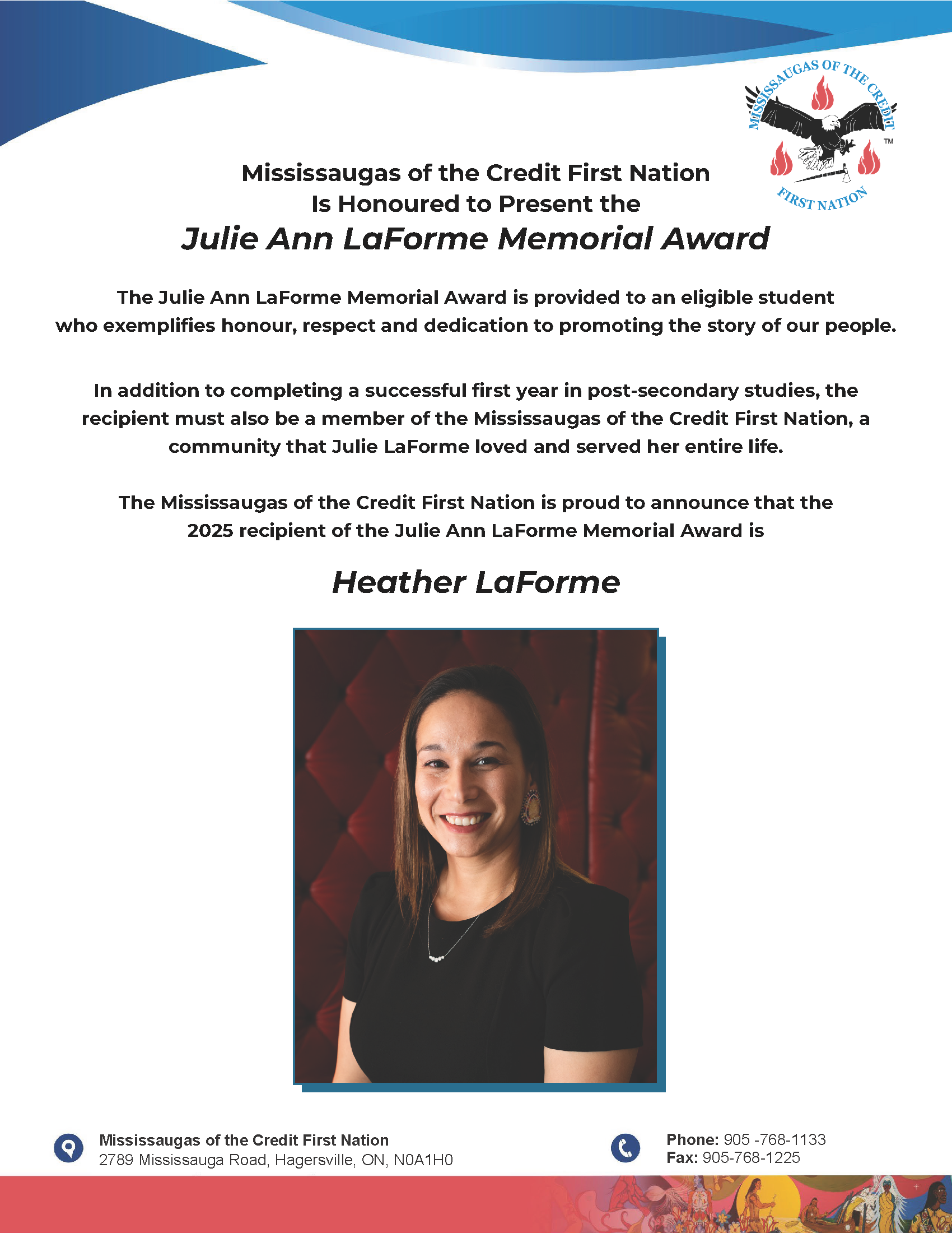 Julie Ann LaForme Memorial Award Winner 2025