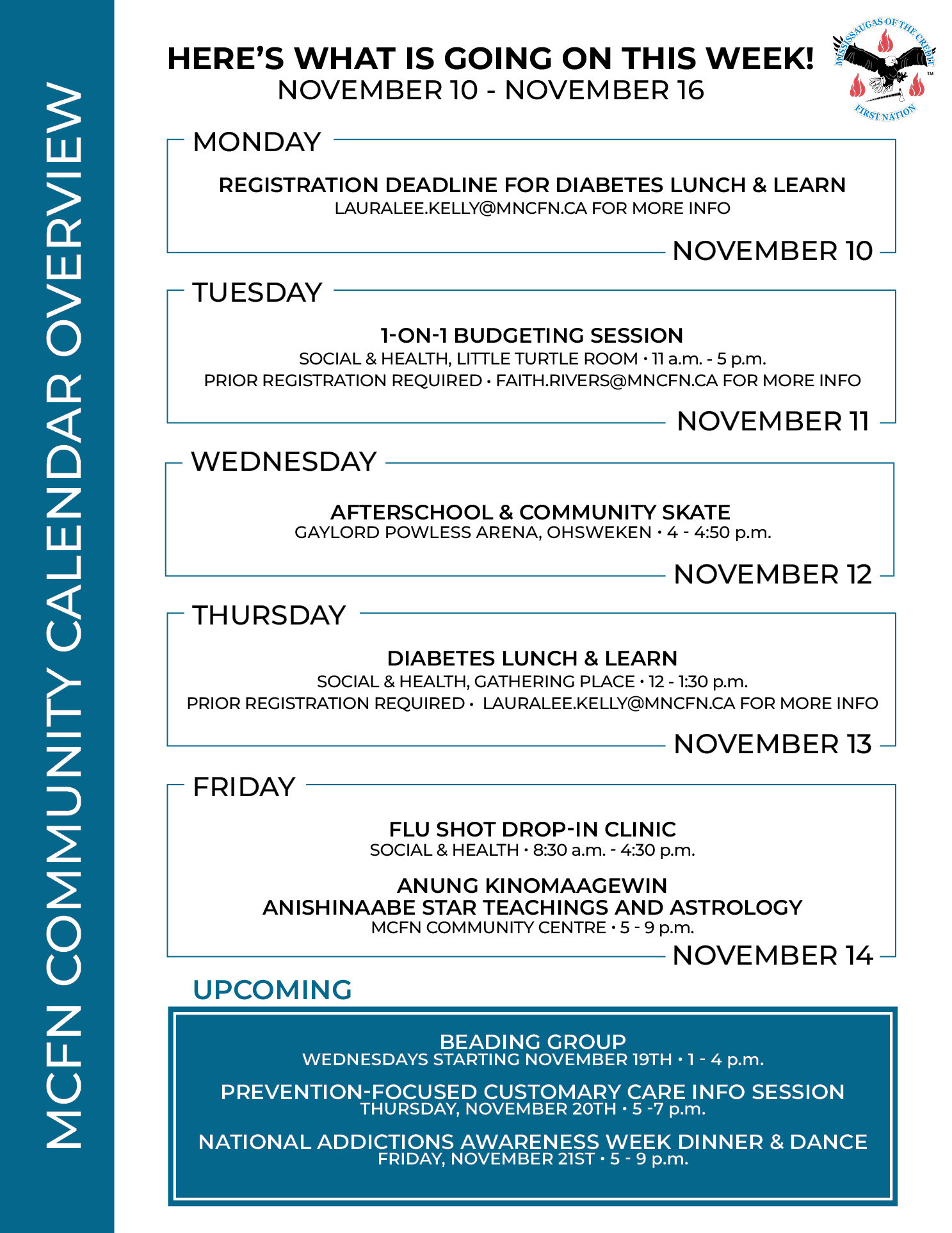 What’s Happening This Week at MCFN