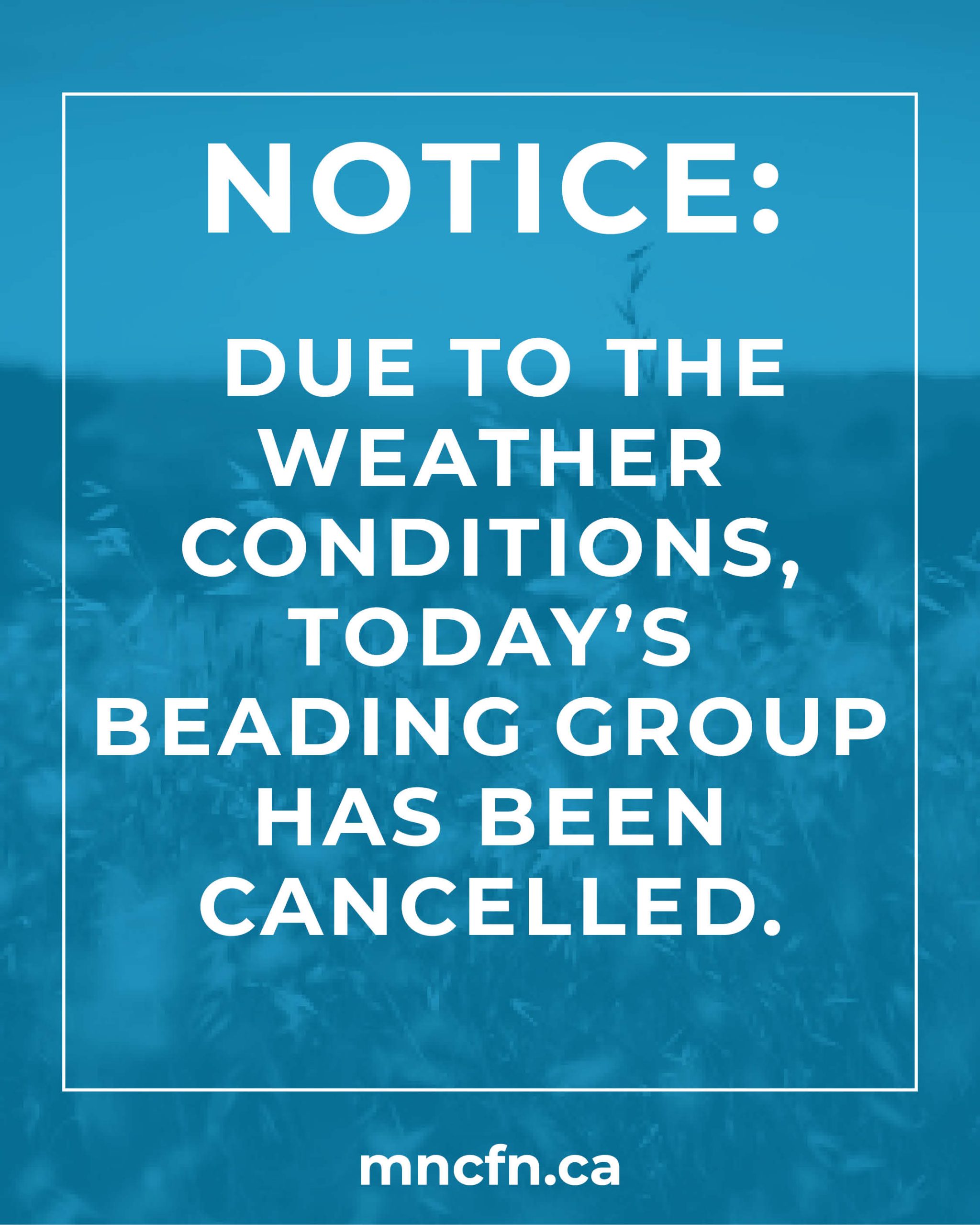 CANCELLED TODAY (DECEMBER 10th): Beading Group