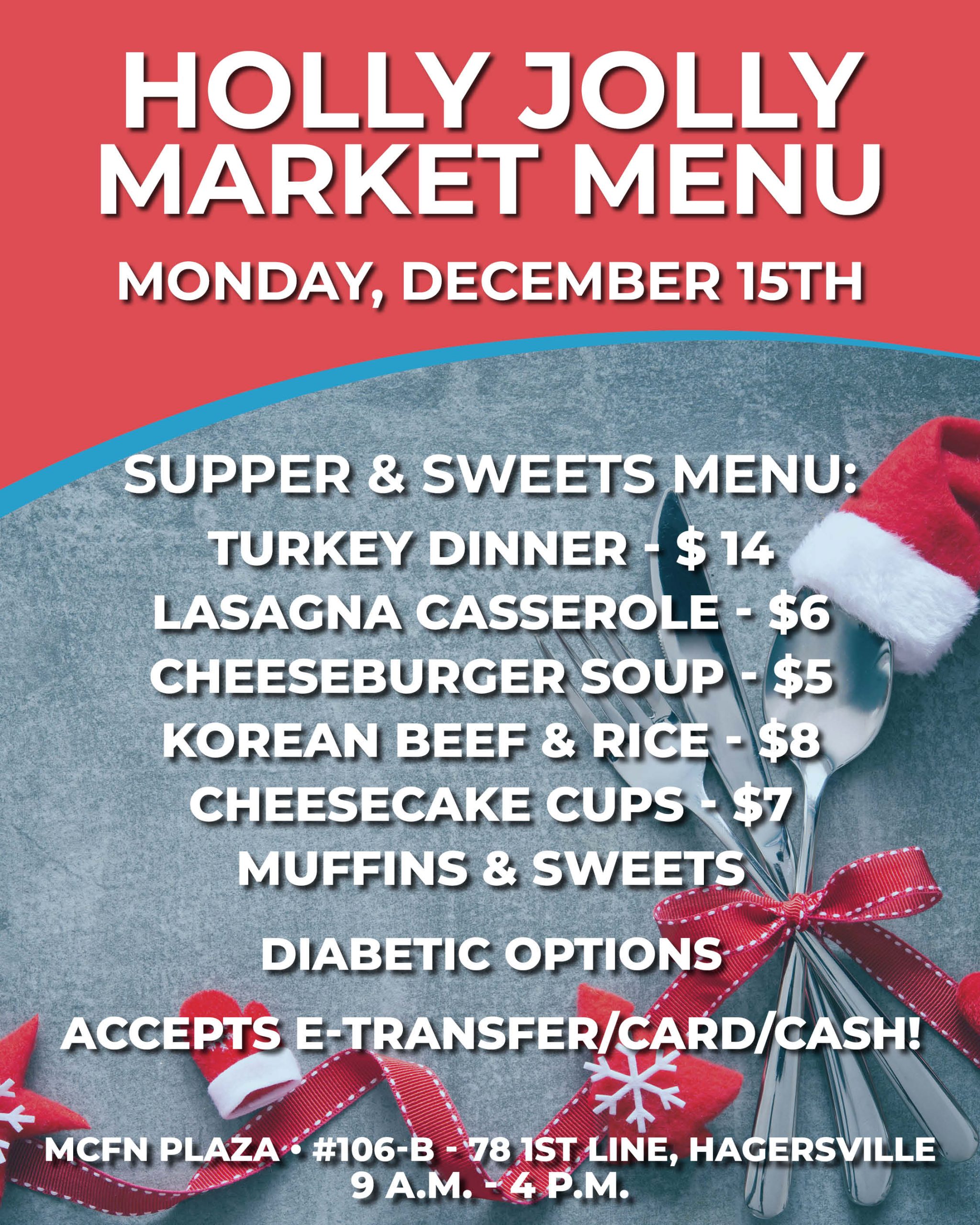 Holly Jolly Market – Monday, December 15th