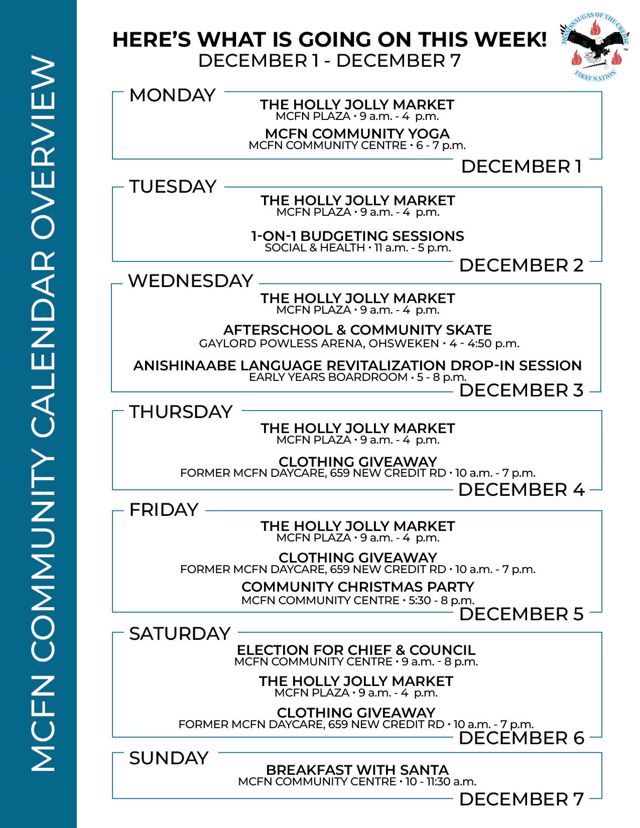 What’s Happening This Week at MCFN