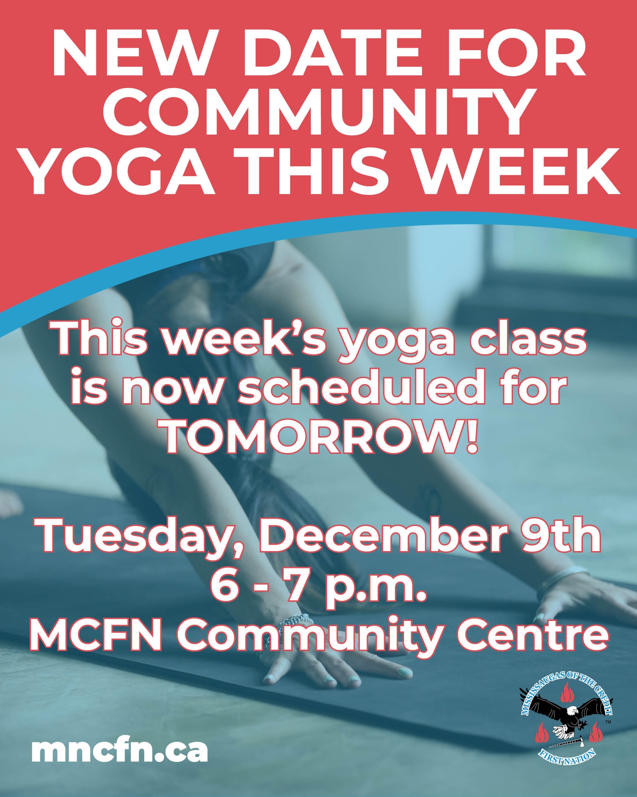 Schedule Update: Community Yoga