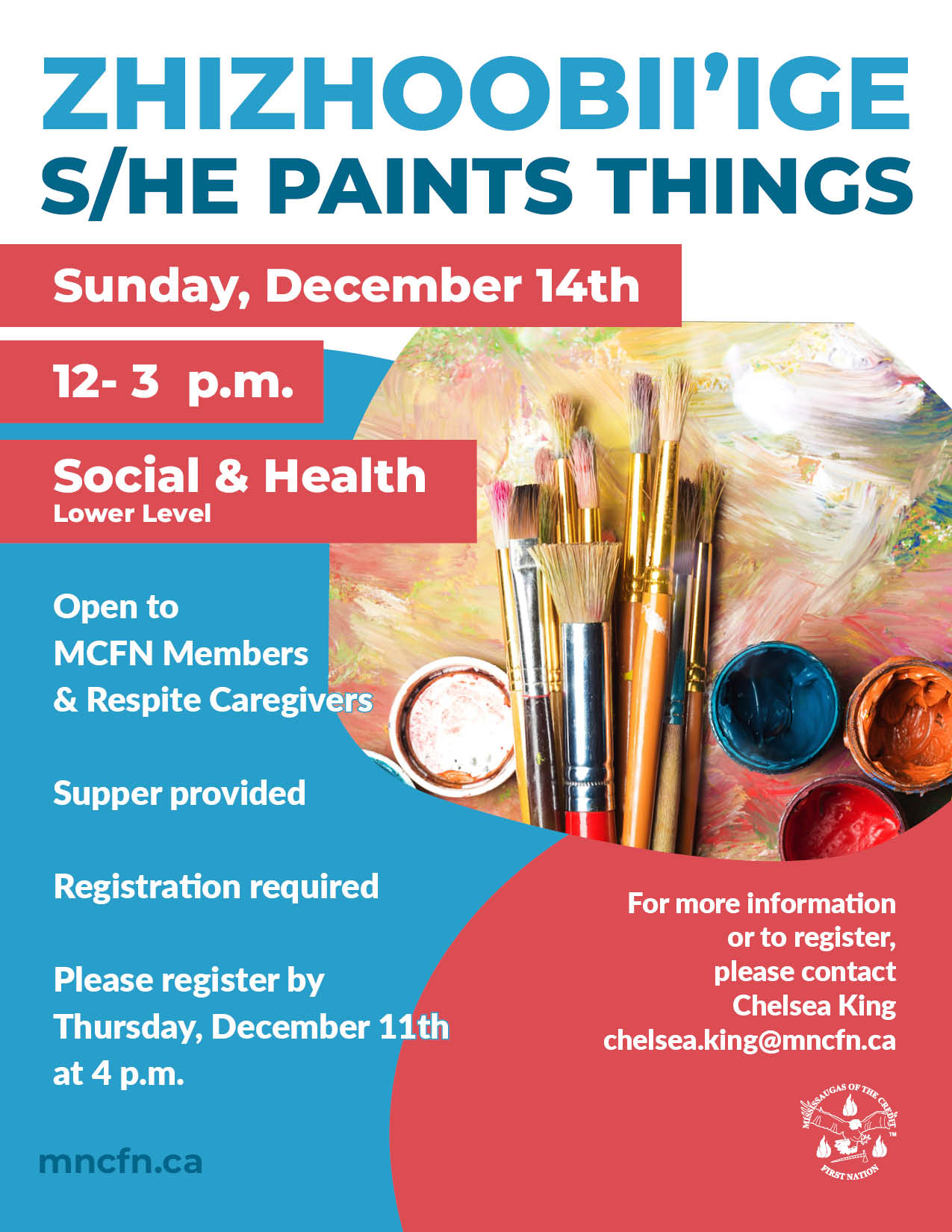 NEW DATE & TIME! Zhizhoobii’ige – S/he Paints Things