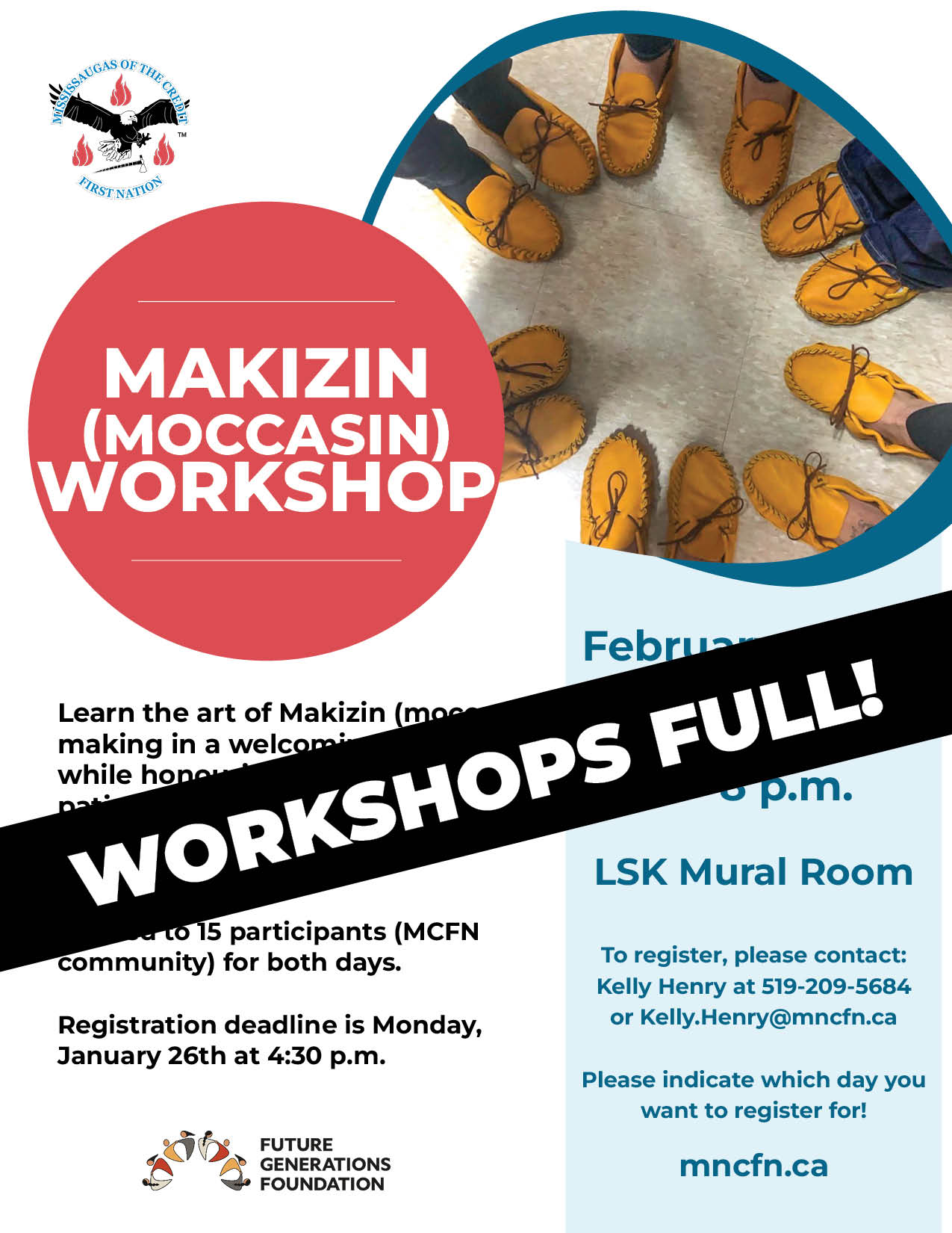 Makizin (Moccasin) Making Workshop