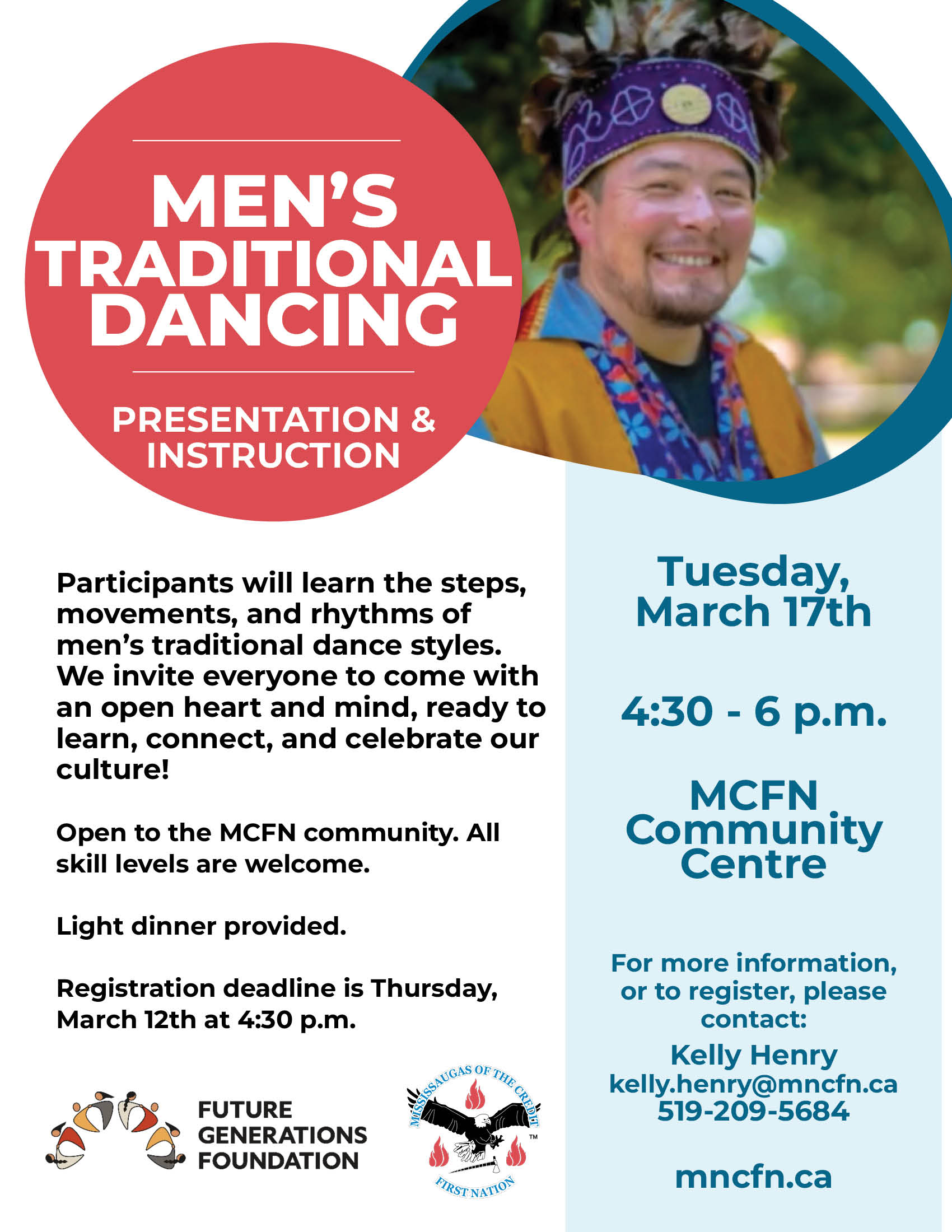 Men’s Traditional Dancing: Presentation & Instruction has been re-scheduled!