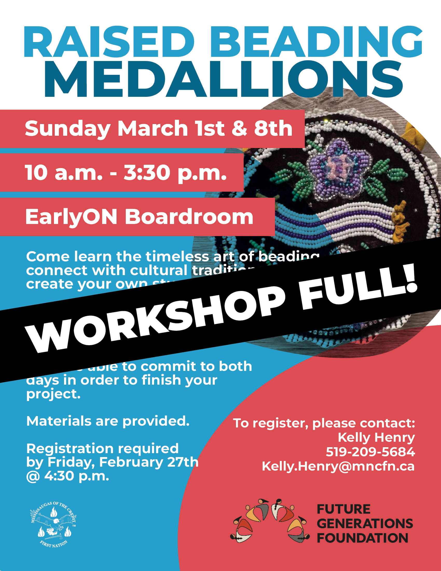 Raised Beading Medallions Workshop